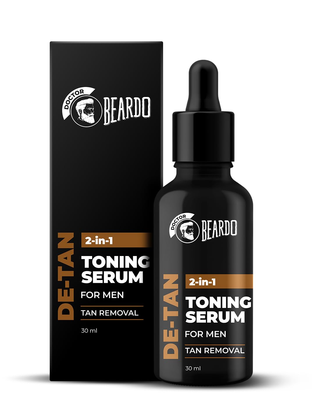 Beardo 2-In-1 Detan Serum + Toner For Men, 30Ml | Face Serum For Men | De Tan Serum With Aha & Plant Collagen | Brightens Comple
