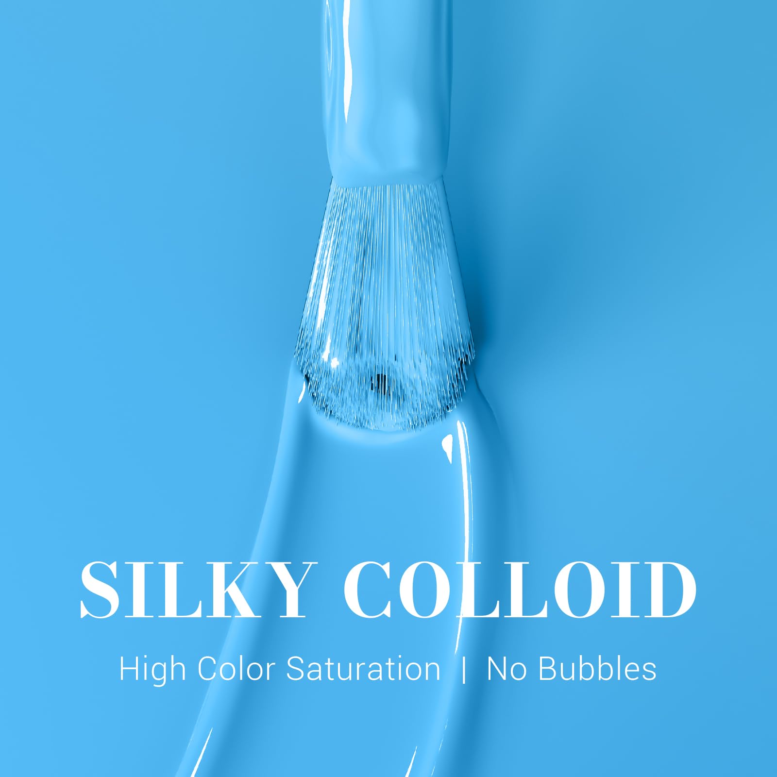 Melodysusie Light Blue Gel Nail Polish,0.5Fl Oz Ocean Blue Nails Soak Off Uv Led Baby Blue Gel Polish Gift For Women Nail Art Ma