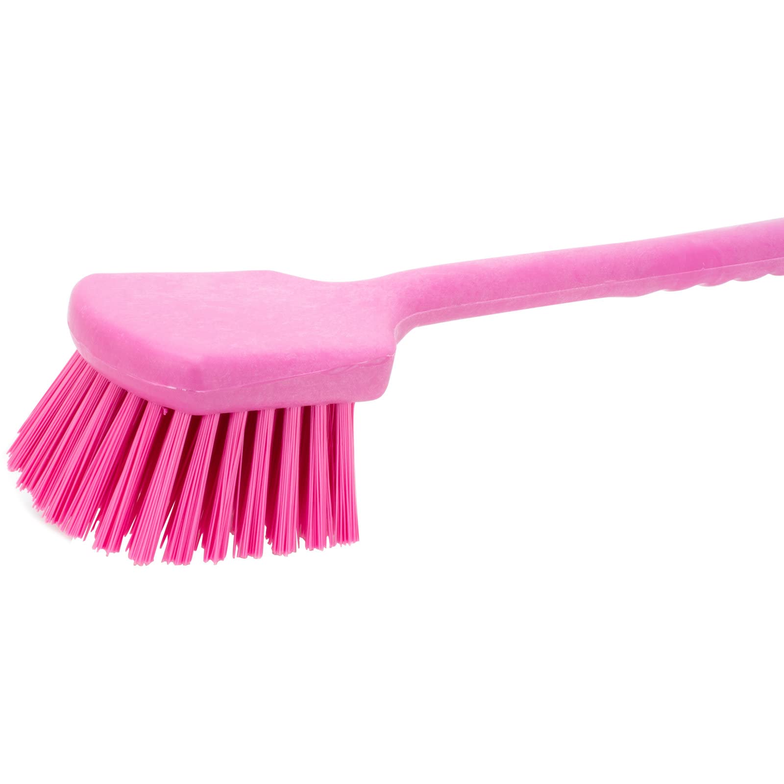 SPARTA 40501EC26 Plastic Large Scrub Brush, Kitchen Brush, Utility Brush With Long Handle For Cleaning, 20 Inches, Pink, (Pack o