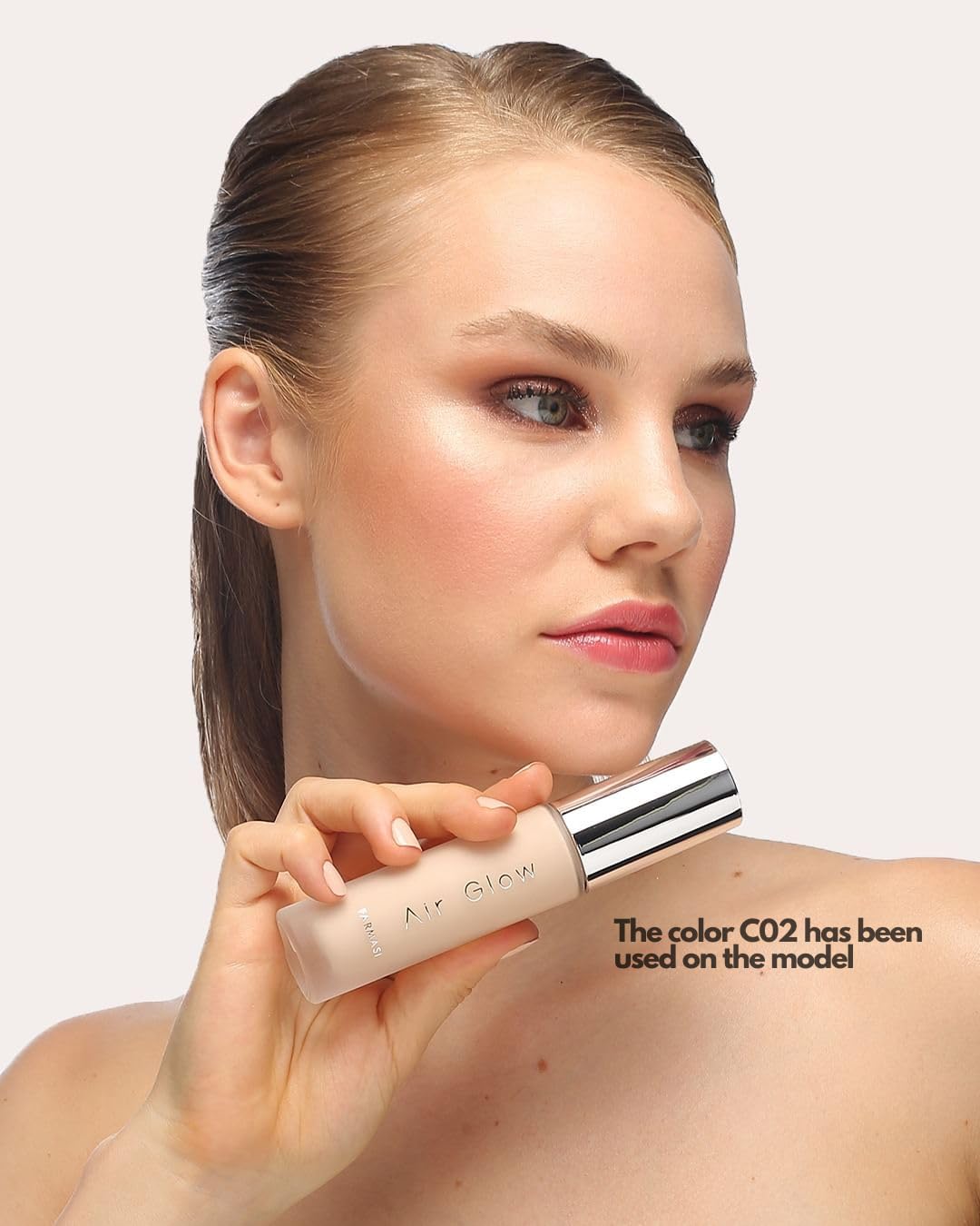 Farmasi Air Glow Foundation, Deeply Hydrating And Lightweight Skincare Effects, Sea-Water Formula, Natural-Looking Skin Hydrated