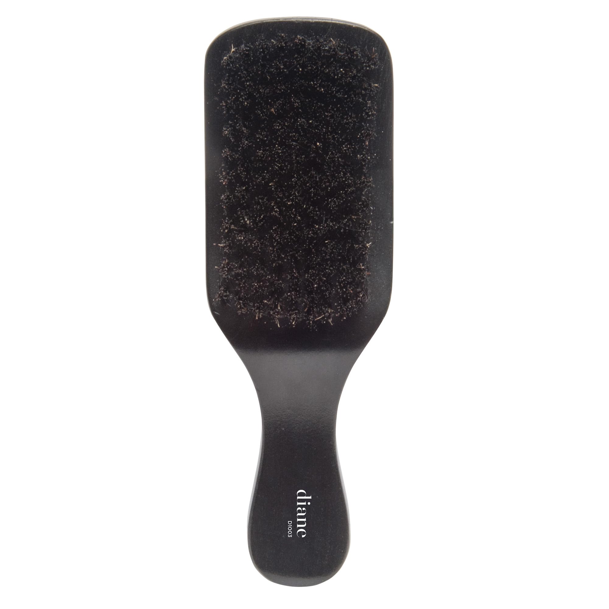 Diane 100% Boar Bristle Curved Club Wave Brush For Men And Women - Soft Bristles For Fine To Medium Hair - Use For Detangling, S
