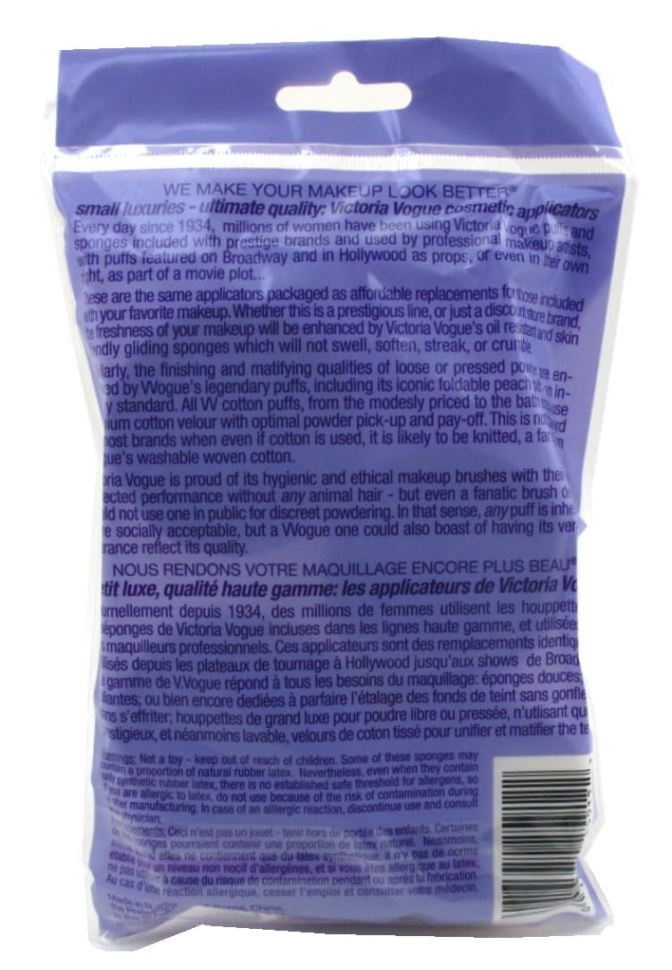 Victoria Vogue Cosmetic Rounds Latex, Regular Size, 12 Ea, 12Count