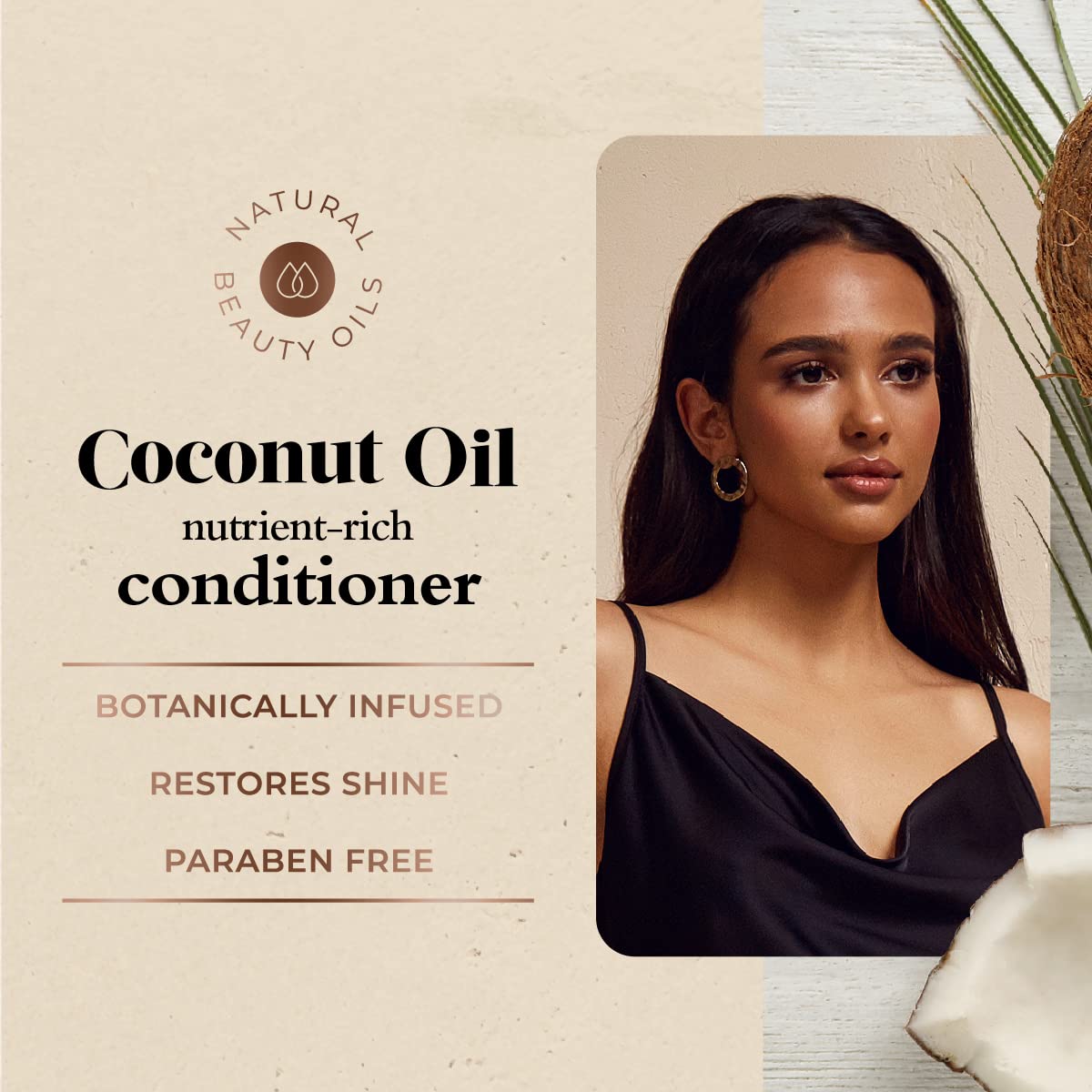 Oliology Nutrient Rich Coconut Oil Conditioner - Restores Vibrancy & Softens Hair | Repairs Damaged Dry Weak Hair | Intensely Hy