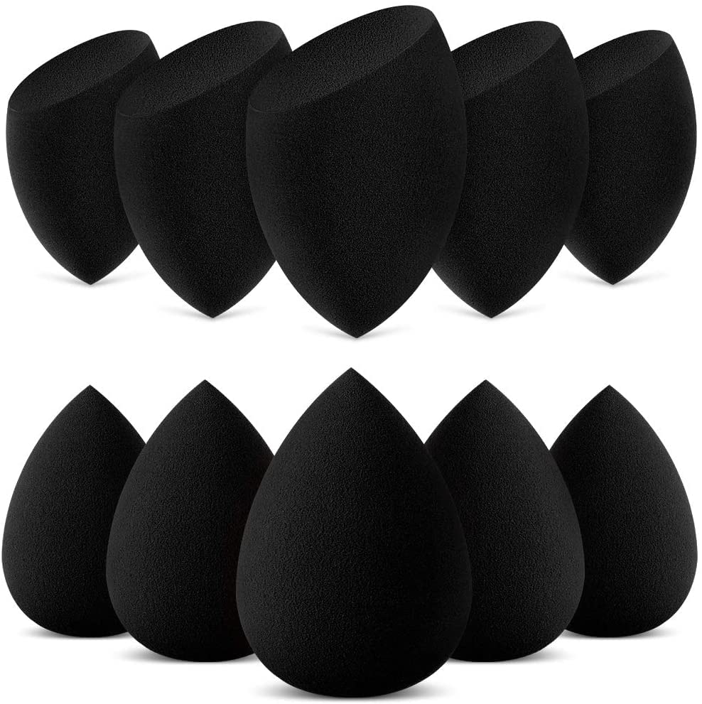 Spanking 10 Pcs Makeup Sponge Blender Set Beauty Cosmetic Foundation Blending, Flawless For Liquid Cream And Powder, MultiPurpo