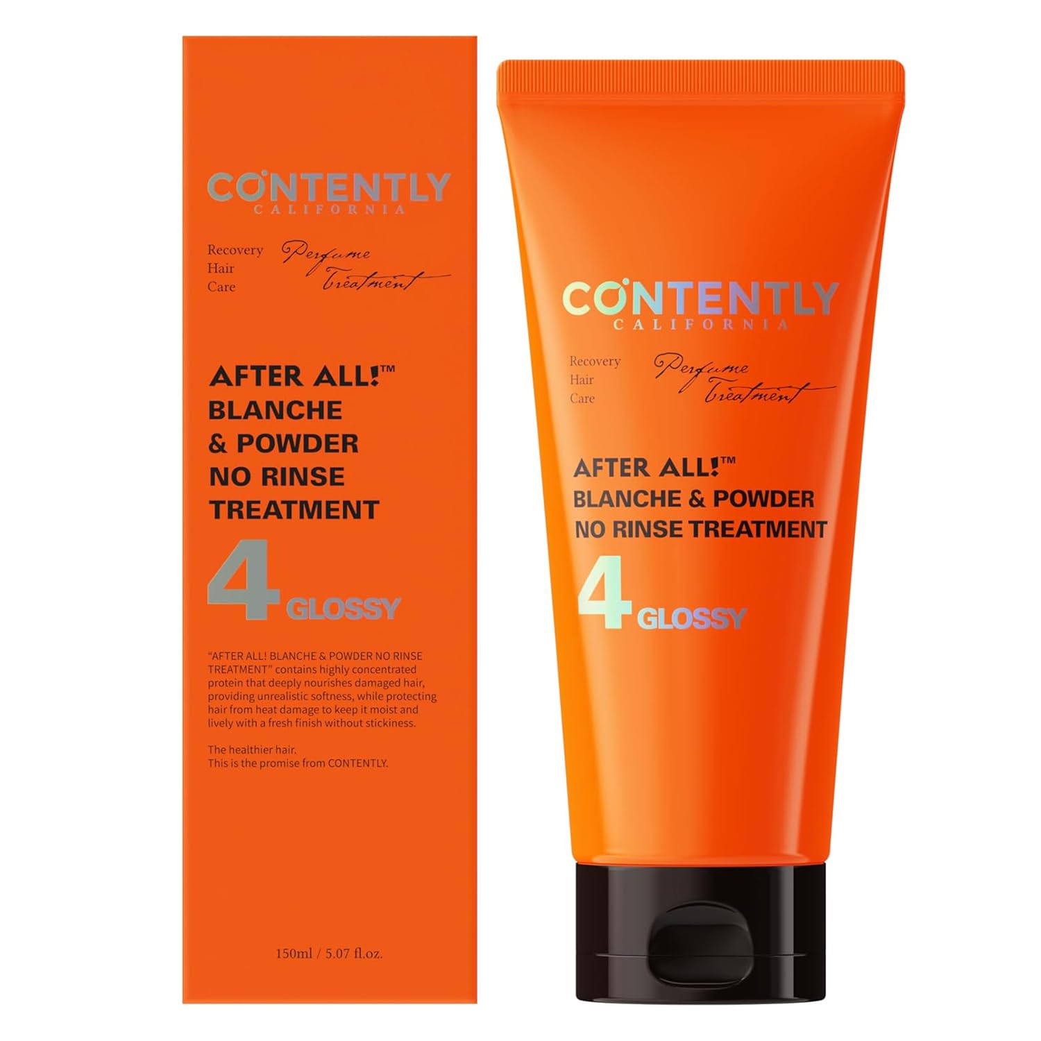 Contently No Rinse Treatment|Detangles & Softens Instantly|Heat Protection Styling Care 5.07 fl.oz