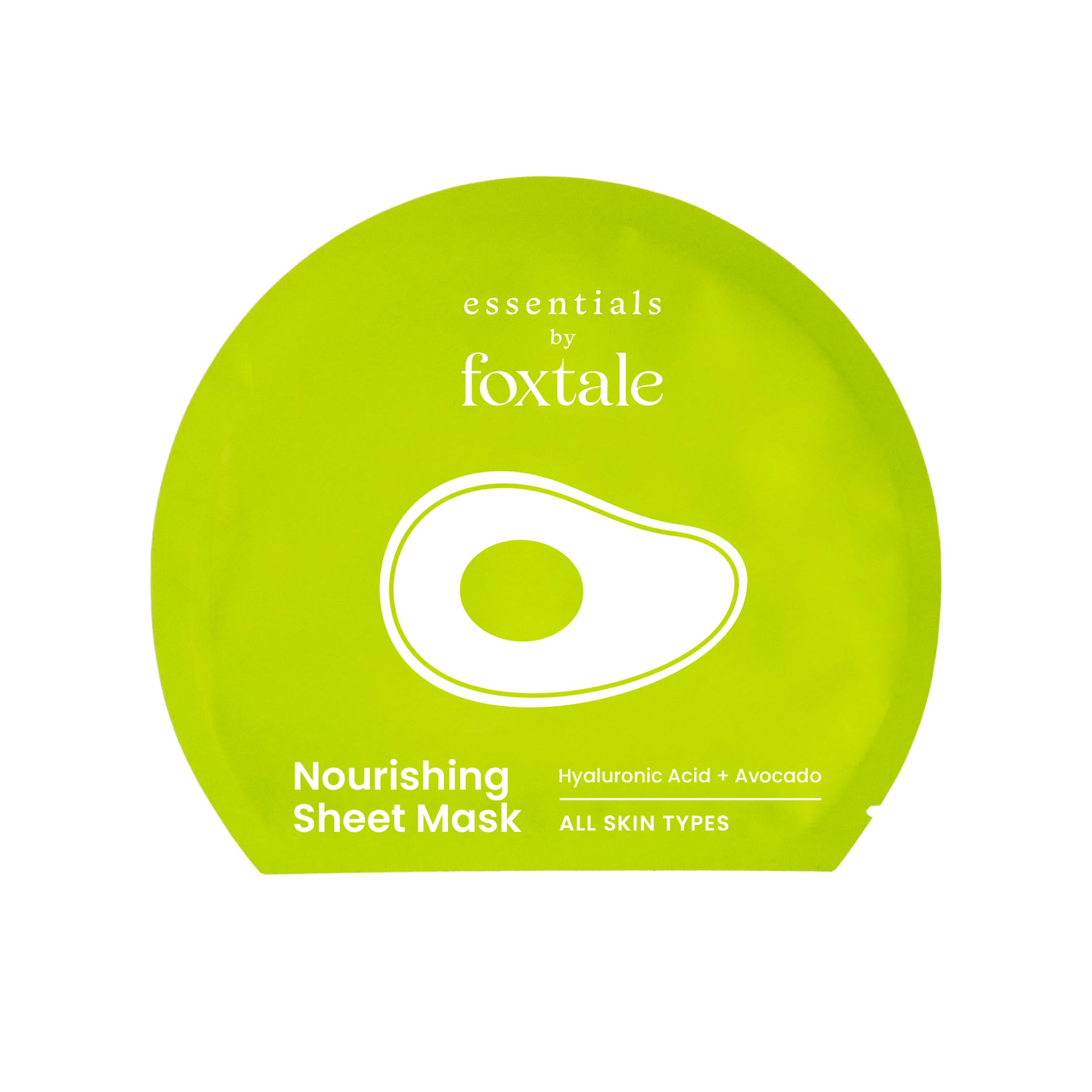 Foxtale Nourishing Sheet Mask With Hyaluronic Acid And Avocado For Nourishing & Hydration, Men & Women, 26G
