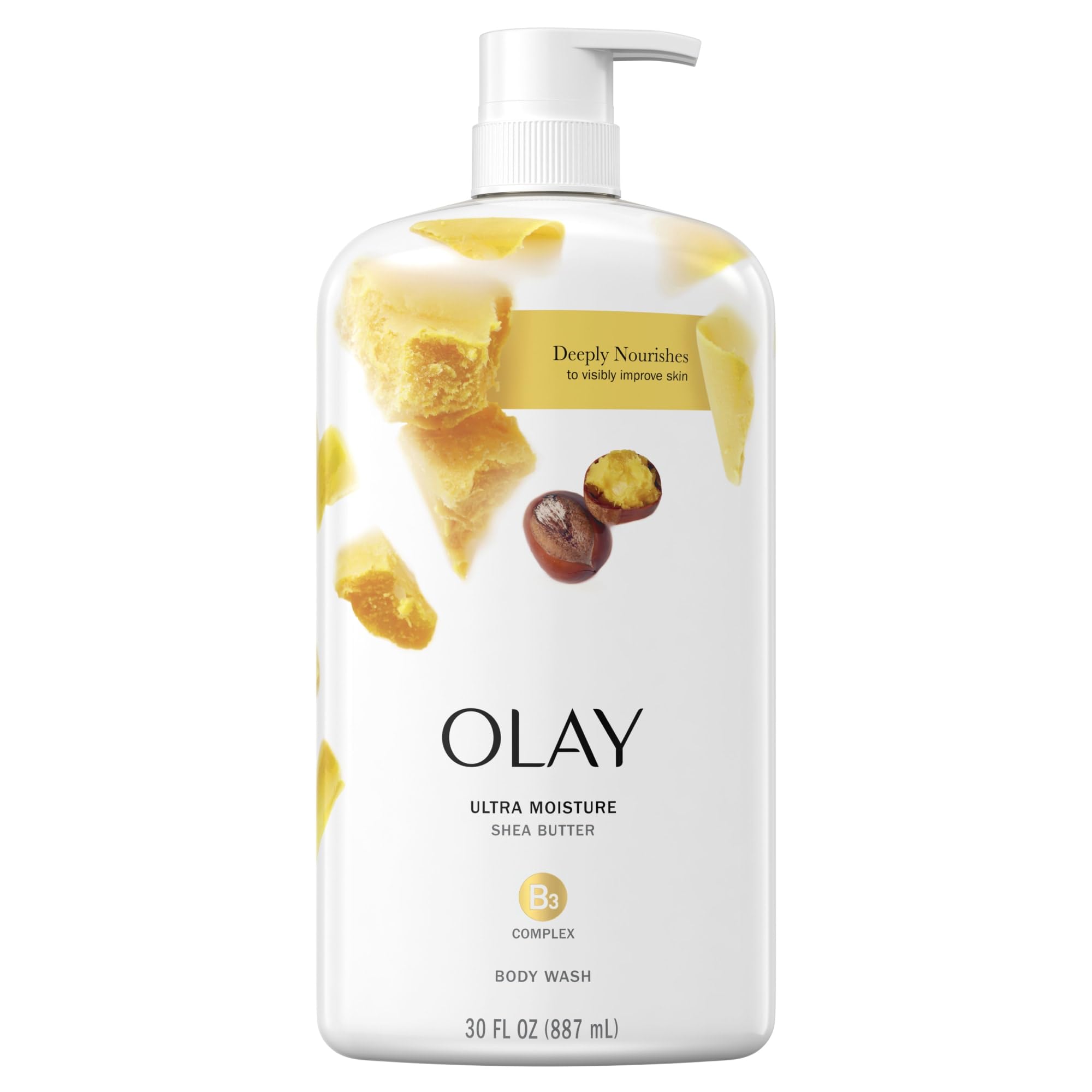 Olay Ultra Moisture Body Wash for Women, Shea Butter Scent, 33 fl oz