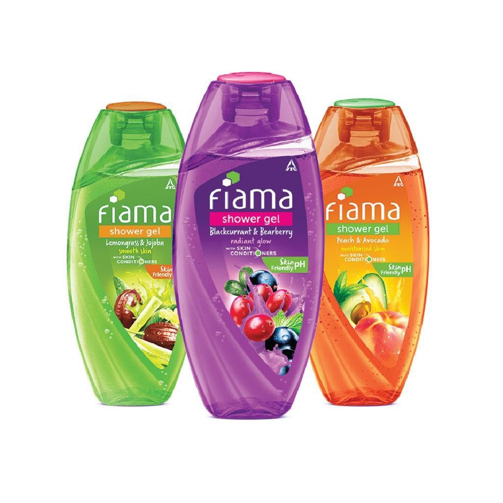 Fiama Body Wash Shower Gel Blackcurrant & Bearberry 250Ml | Fiama Body Wash Shower Gel Peach & Avocado 250Ml | Fiama Body Wash S