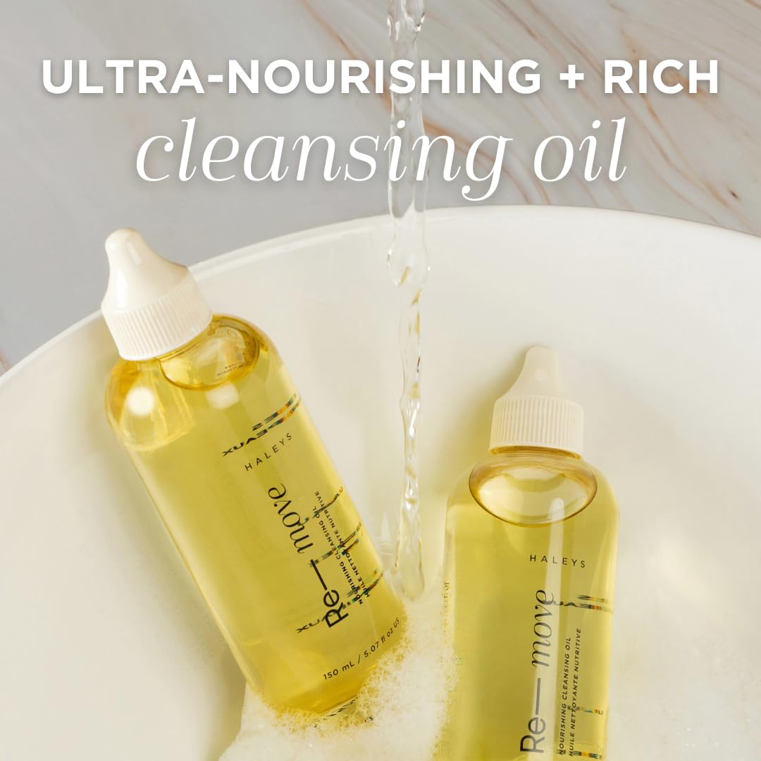 HALEYS Cleansing Oil, VEGAN KOREAN Formula, Removes Waterproof Makeup, Sunscreen, Impurities, Unclog pores, Gentle & Nourishing