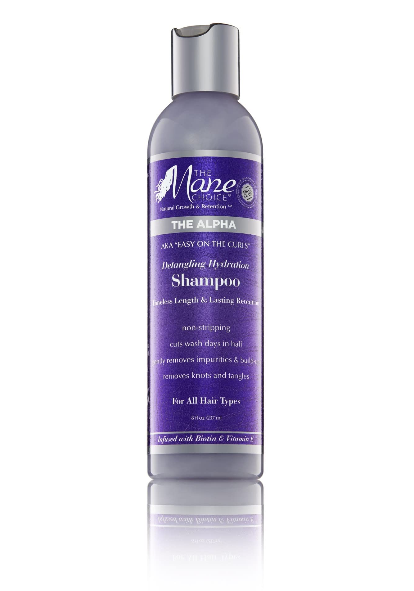 The Mane Choice The Alpha Easy On The Curls Detangling Hydration Shampoo, Gentle, Non-Stripping Clarifying Shampoo, Helps Remove