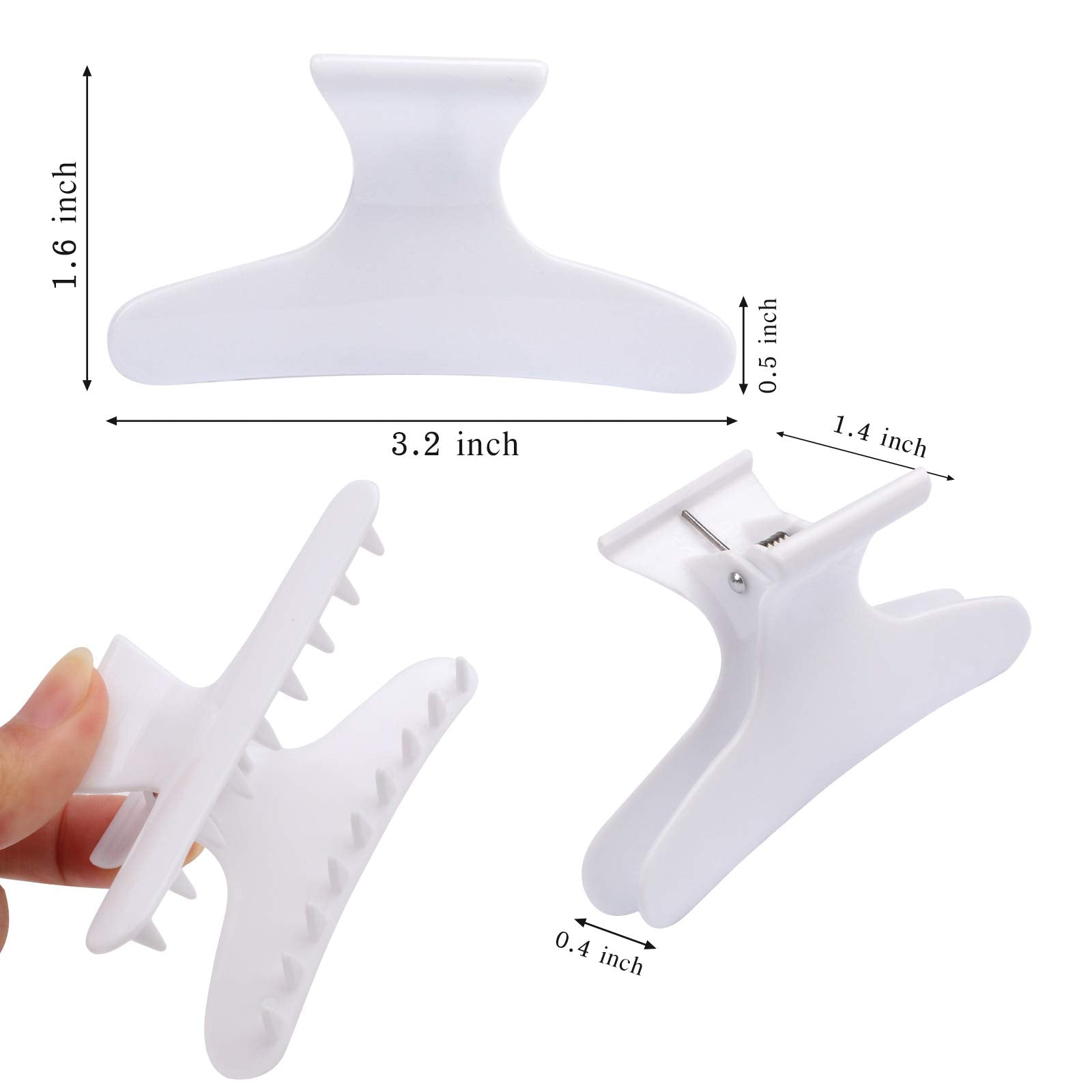 Ondder Hair Clips For Styling - Sectioning Clamps, Butterfly Claws For Salon Pro Cutting, Coloring, And Hair Accessories For Wom