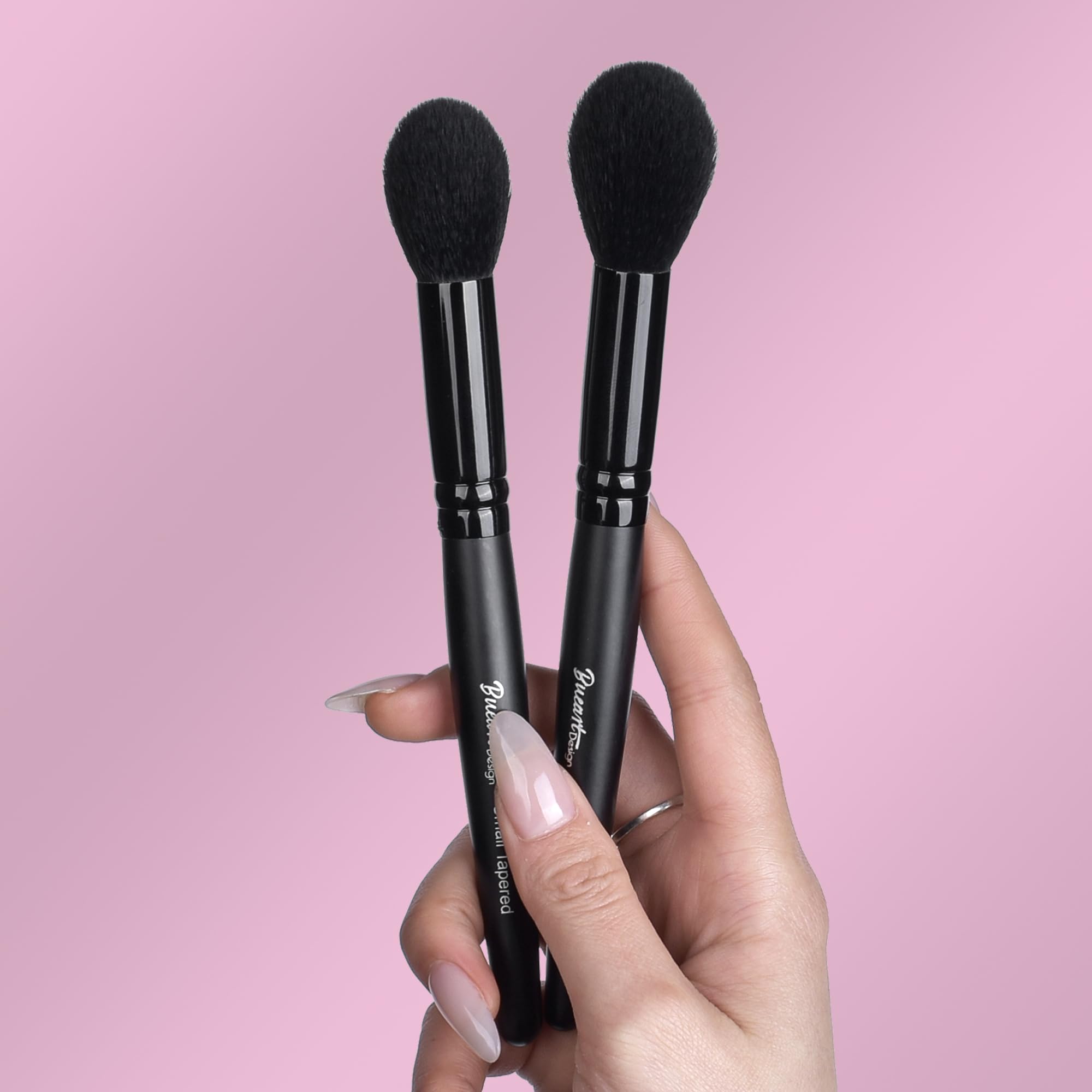 Bueart Design Large Highlighter powder makeup Brush with Small Tapered highlighting blush brush Ideal For Precision Blending hig