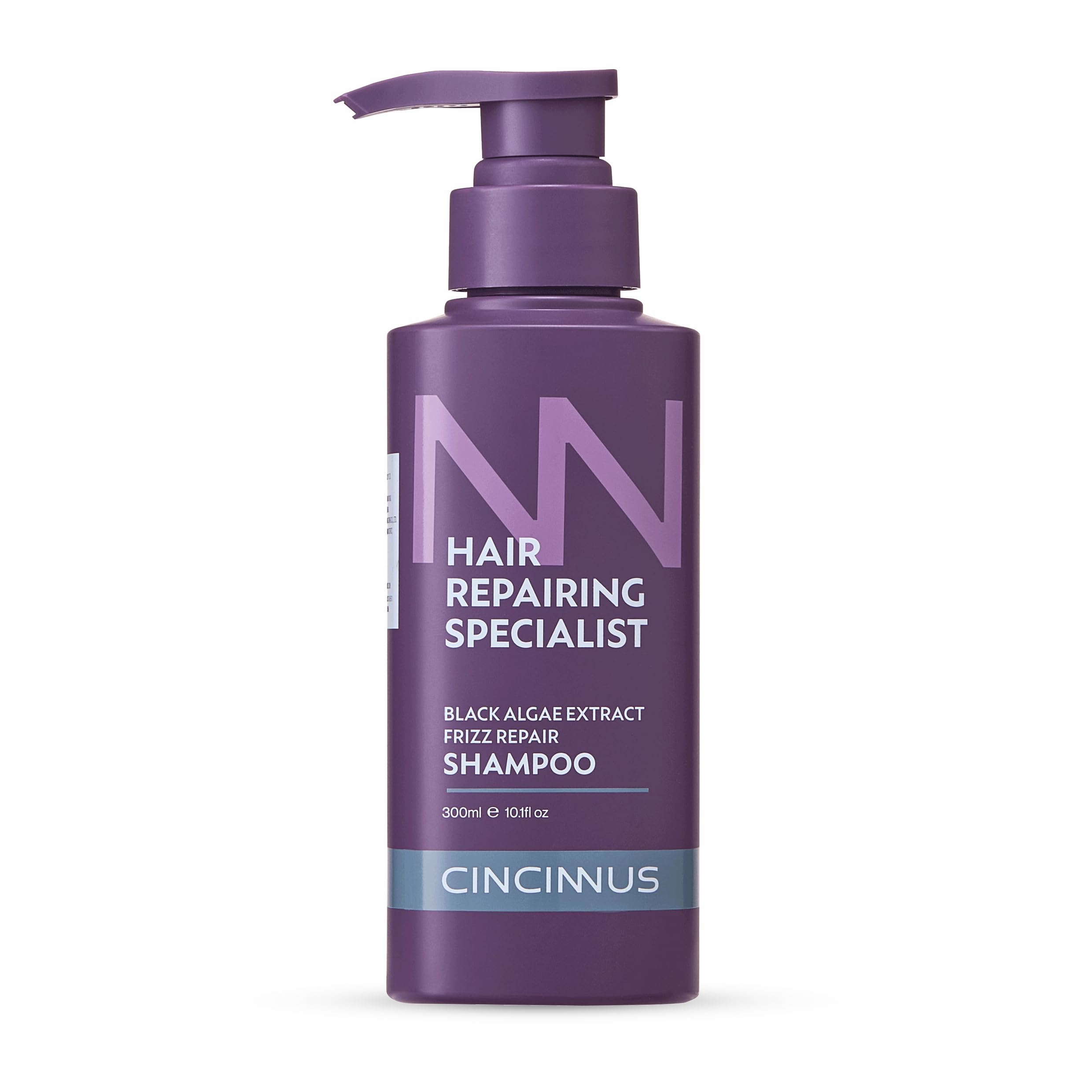 Cincinnus Frizz Repair Shampoo | Black Algae Extract | Salicylic Acid + Sodium Hyaluronate | AntiFrizz Shampoo For Dry, Damaged