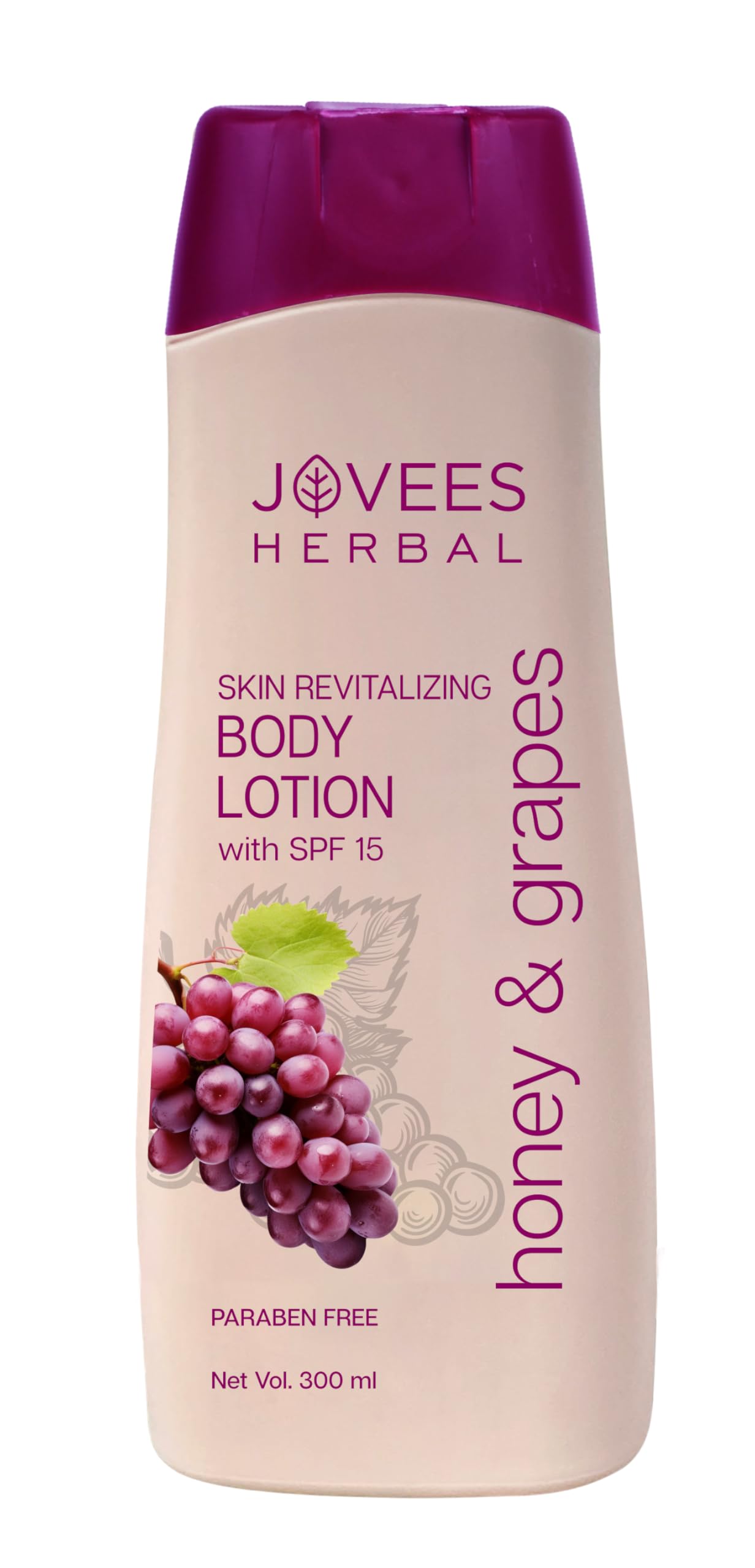 Jovees Herbal Honey & Grape Body Lotion For Nourished, Smooth And Deep Hydrated Skin, Lightweight, Non Greasy & Healthy Looking 