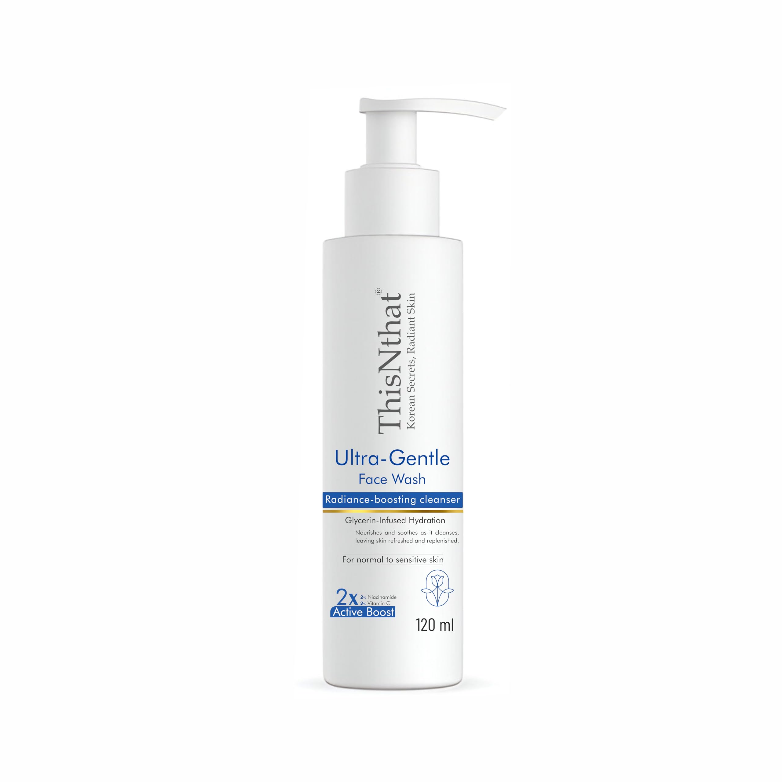 Thisnthat UltraGentle RadianceBoosting Korean Face Wash With 2% Vitamin C And 2% Niacinamide | UltraGentle RadianceBoosting Skin