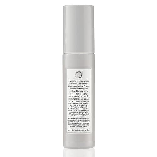 Naturium Mandelic Topical Acid 12%, Plus Niacinamide & Natural Fruit Acids, Anti-Aging & Brightening Skin Treatment, 1.0 Oz