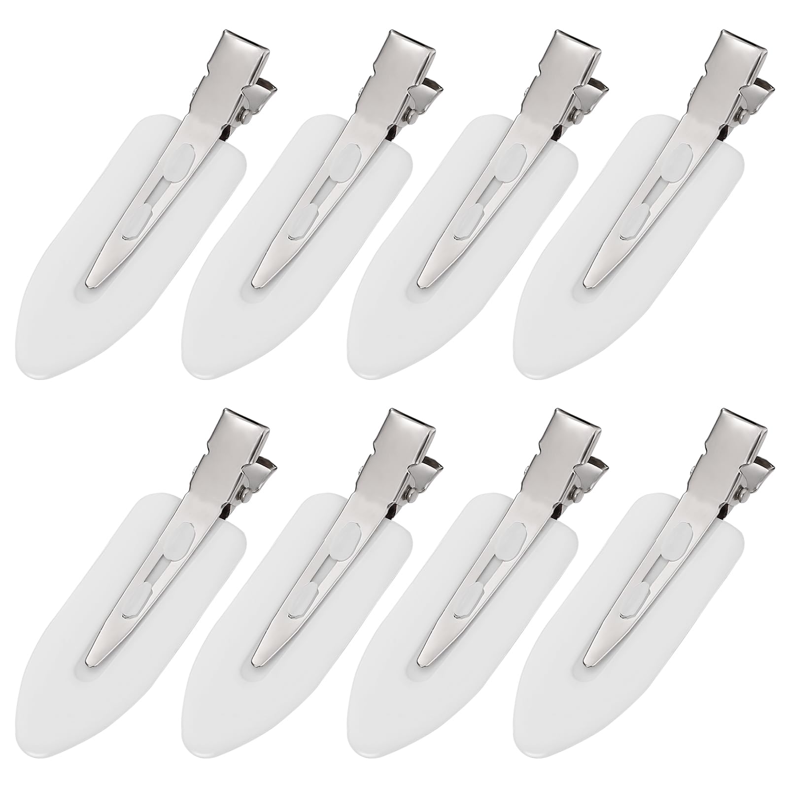 MADHOLLY 8Pcs No Bend No Crease Hair Clips - Styling Duck Bill Clips Alligator Hair Barrettes for Styling Sectioning for Salon H