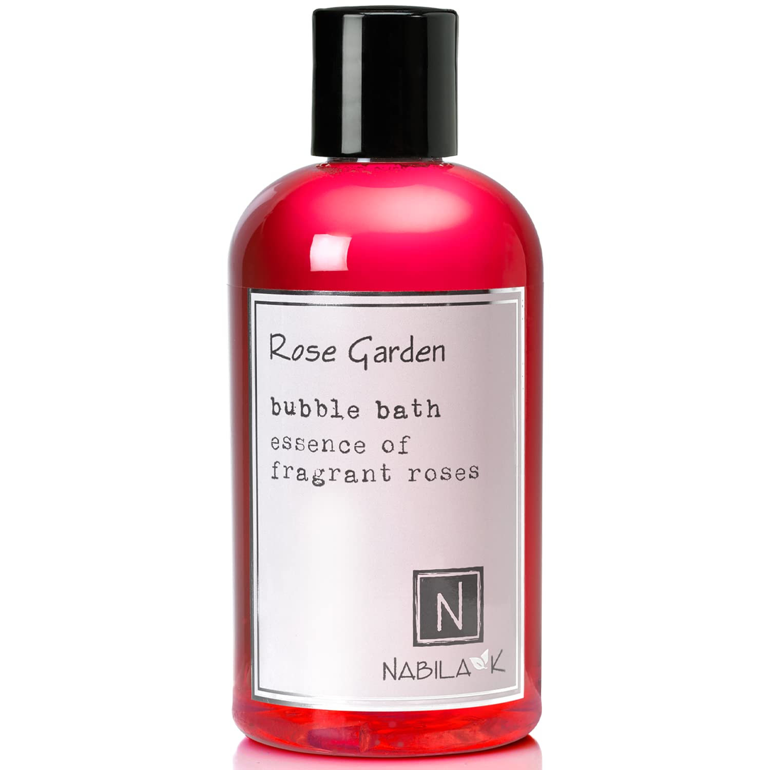 Rose Garden Bubble Bath By Nabila K - Essential Oils With Natural Ingredients For Sensitive Skin, Tear-Free, Gentle, Moisturizin