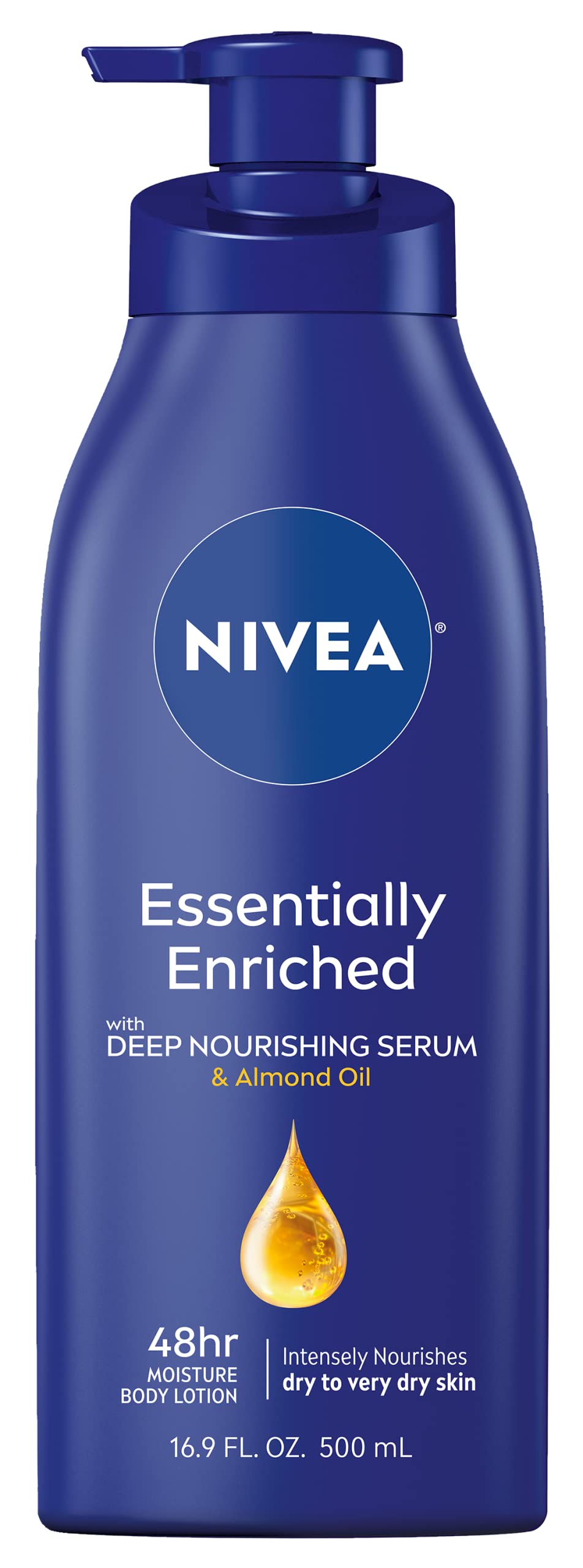 NIVEA Essentially Enriched Body Lotion,Dry to Very Dry Skin, 169 Fl Oz, Package may vary