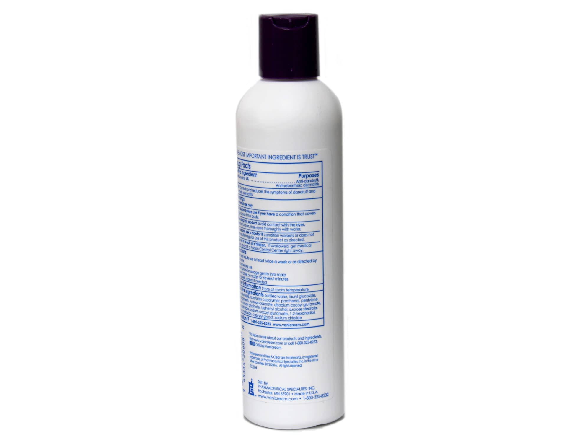Vanicream Anti-Dandruff Shampoo 8Oz