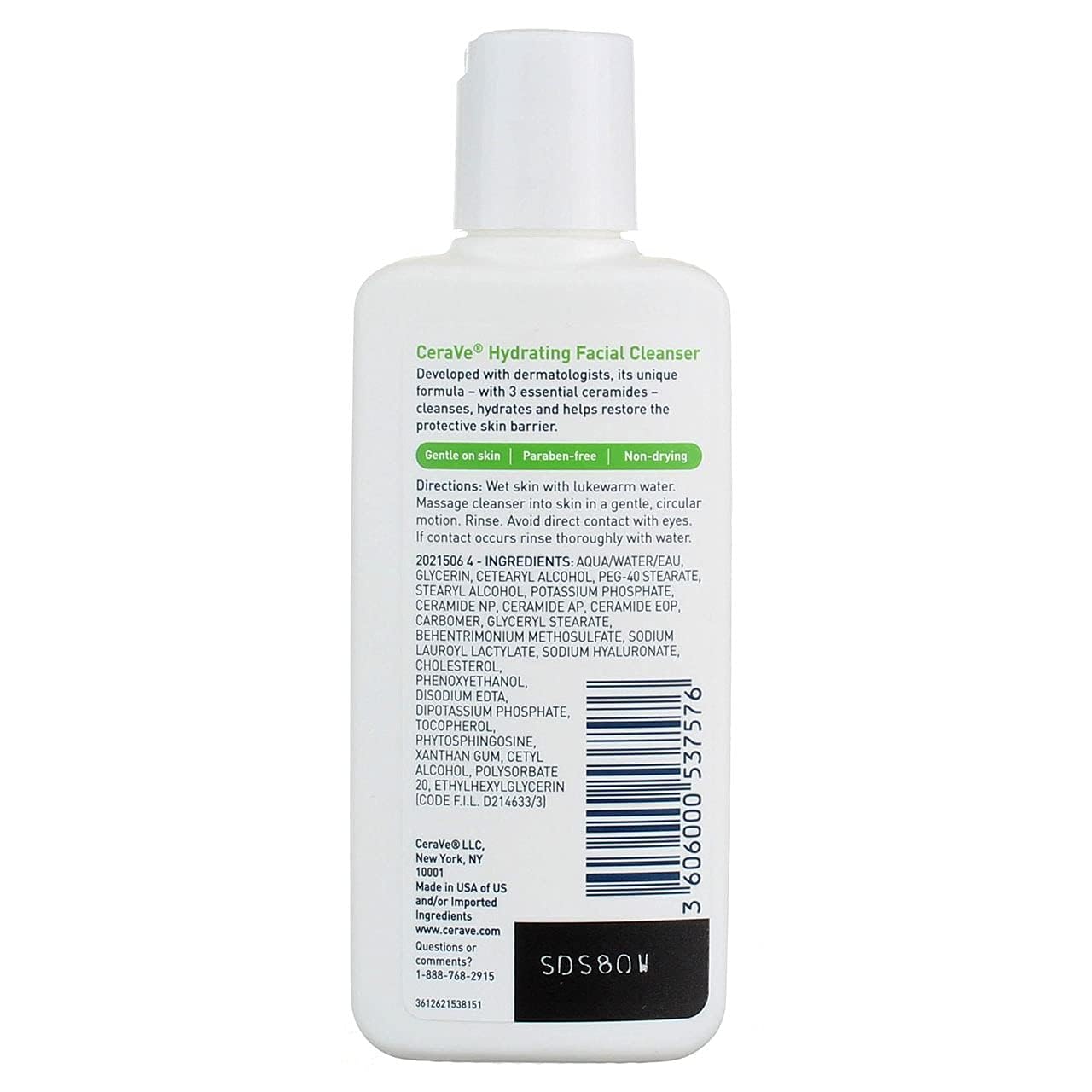 Cerave Hydrating Facial Cleanser For Normal To Dry Skin 3 Fl Oz