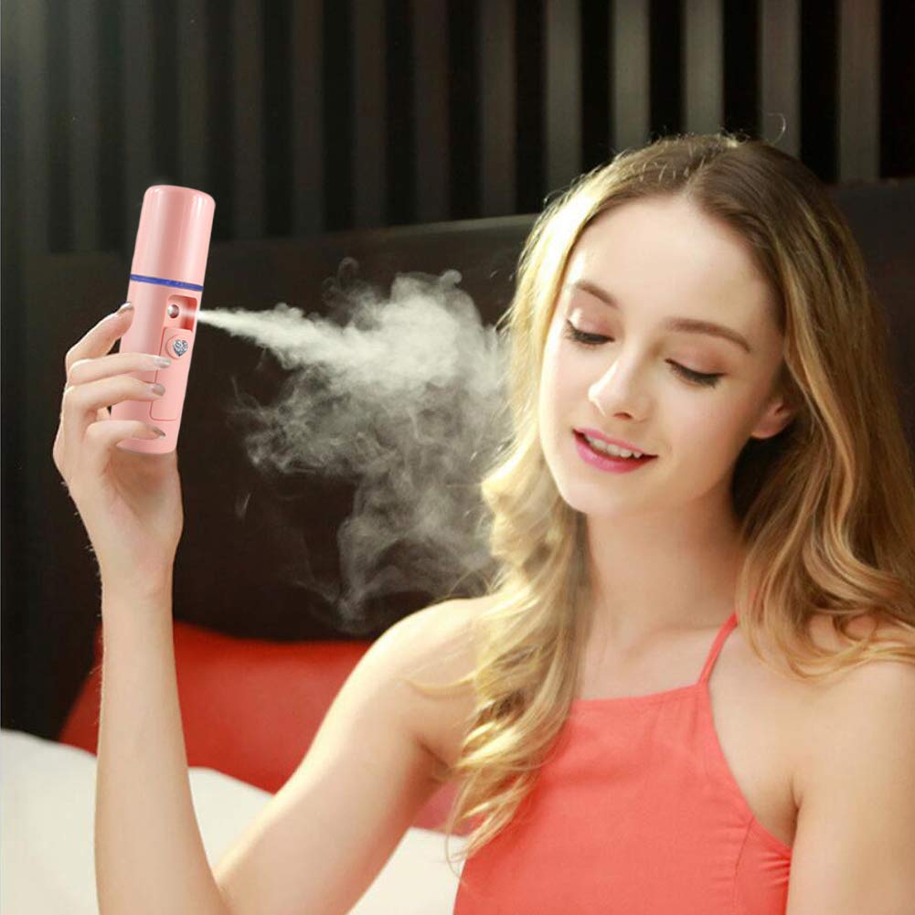 Nano Facial Mister Moisturizing Atomization Humidifier Cool Mist Facial Steamer Handy Mist Sprayer Moisturizing & Hydrating For