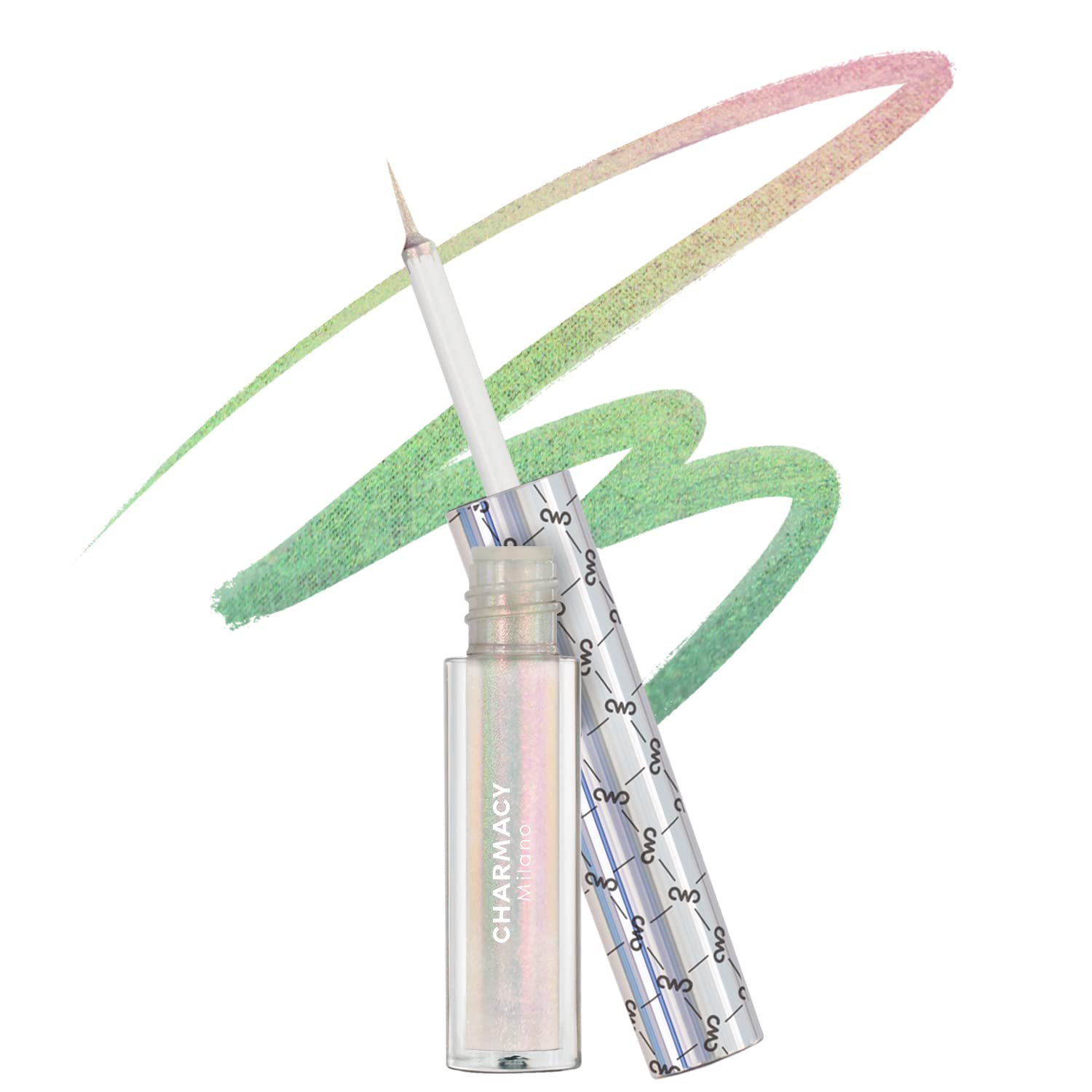 Charmacy Multichrome Liquid Eyeliner, Glitter Chameleon Liquid Eyeshadow Eyeliner Makeup,High Pigmented With Waterproof &Smudge