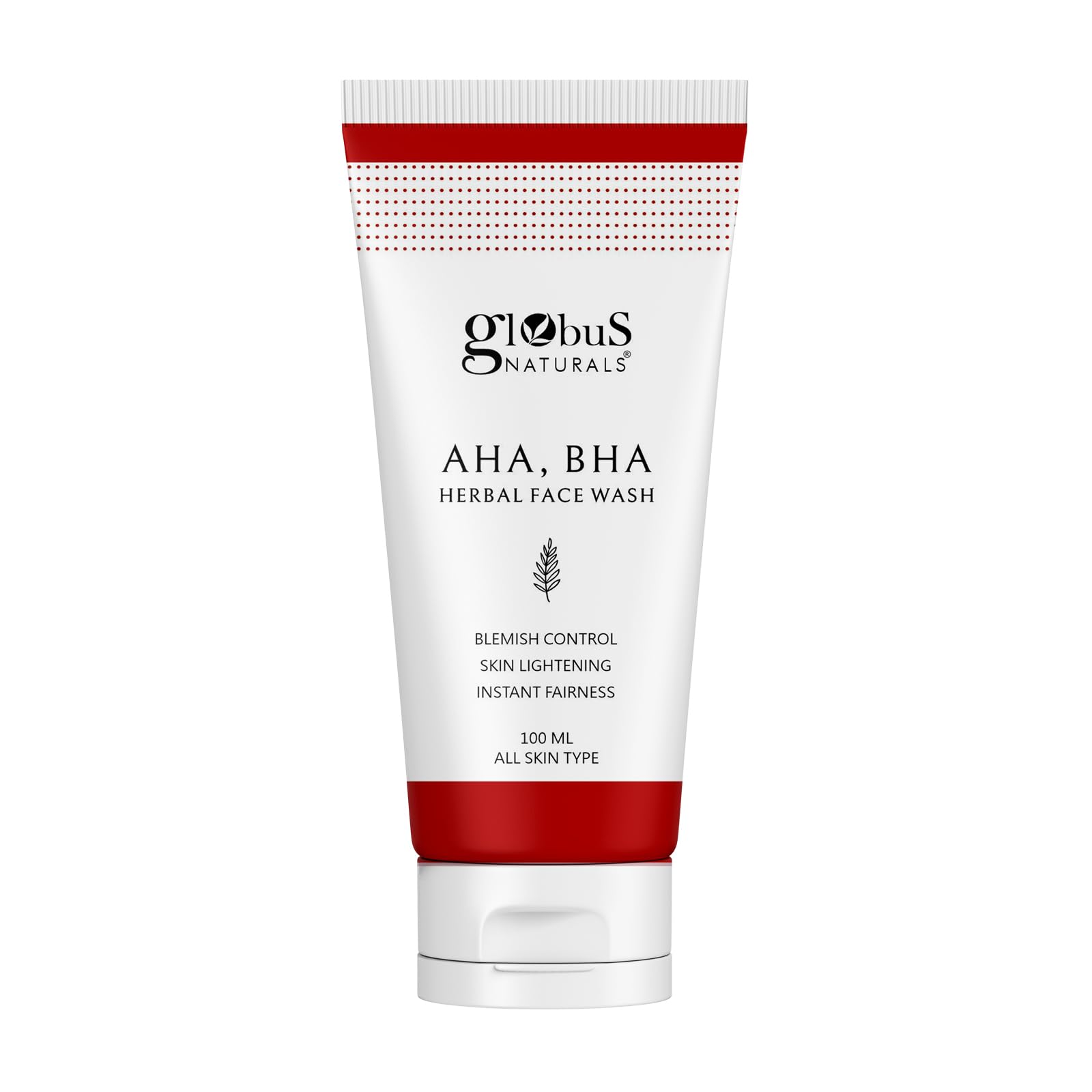 Globus Naturals Aha Bha Anti Ageing & Fairness Face Wash,100Ml