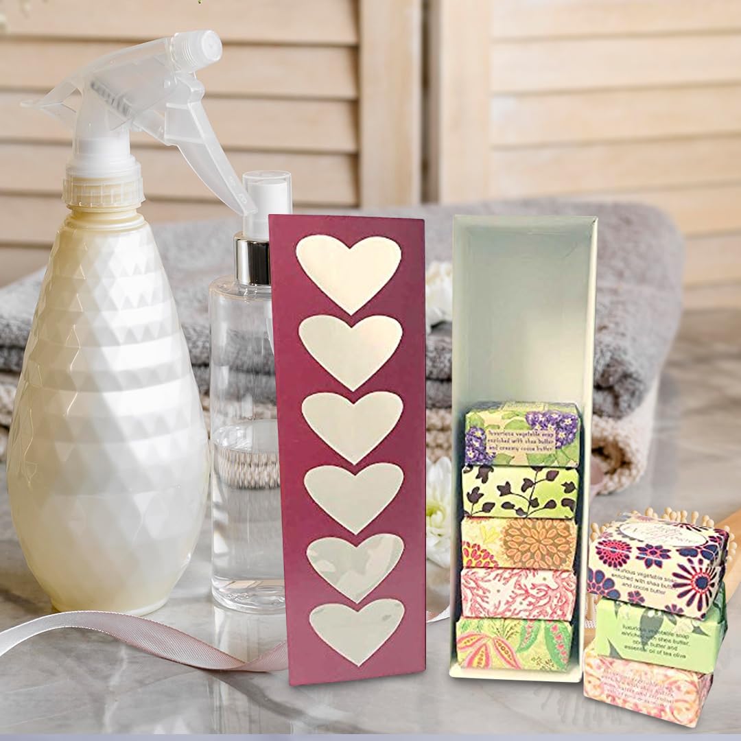 Jolitee French Milled Botanical Soap Sampler Set Of 9 - Individually Wrapped Vegetable-Based Mini Soaps With Essential Oils, She