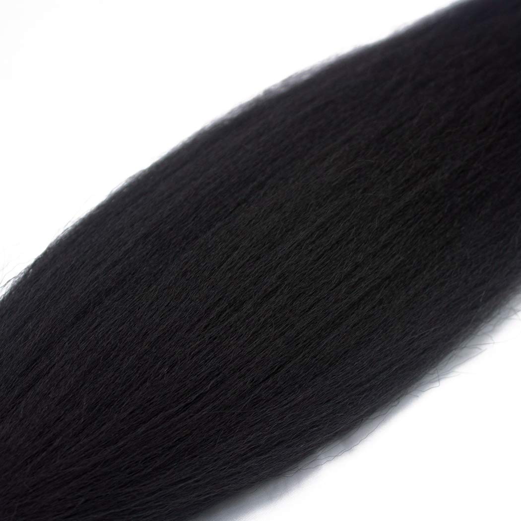 Pre-Stretched Professional Braiding Hair Easy Braiding Hair 24 Inch 8 Packs Hot Water Setting Soft Synthetic Braiding Hair Exten
