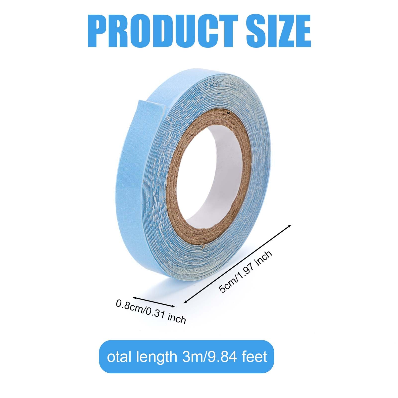 Nqeuepn 2 Rolls Hair Extension Tape, 9.84 Feet Hair Wig Tape Double Sided Adhesive Tape For Hair Extensions Hair Extension Tape