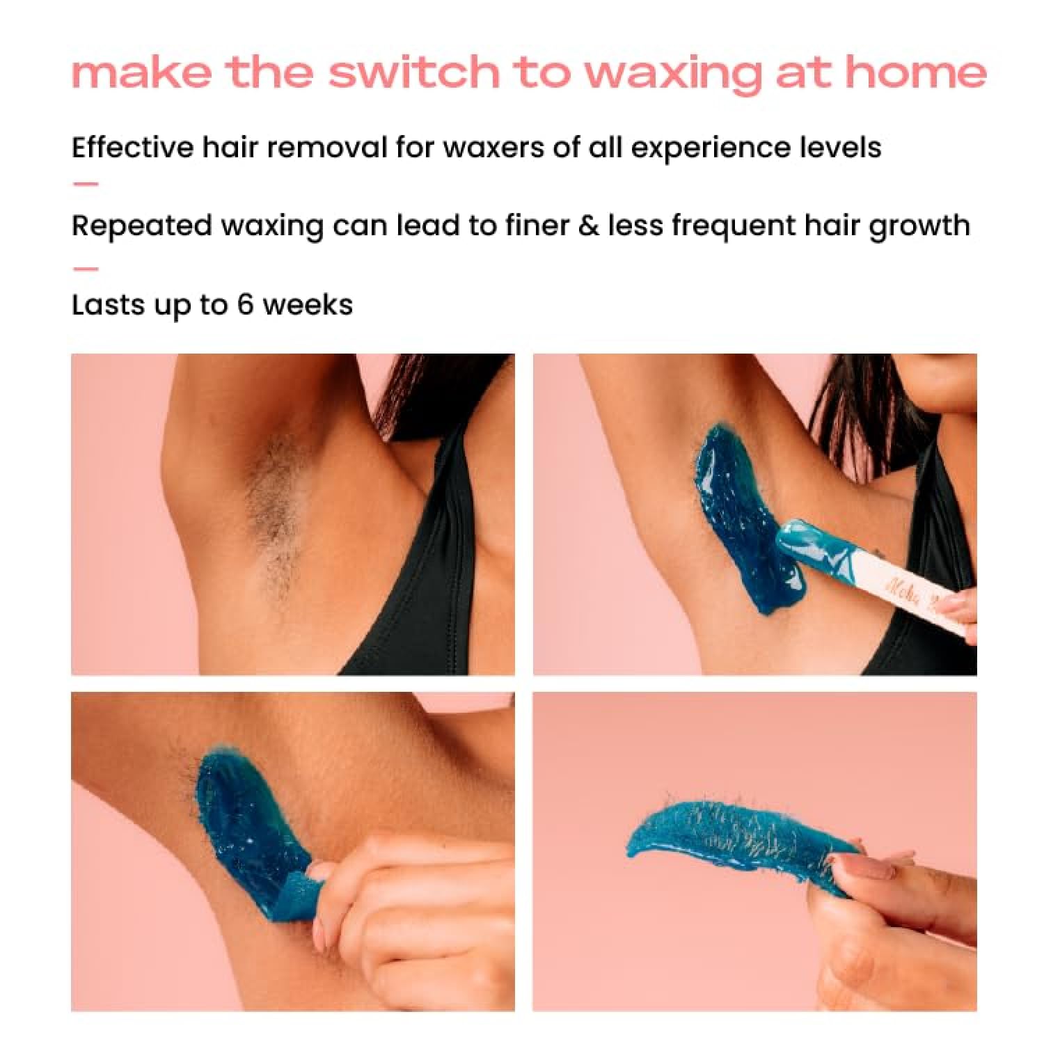 Koluawax Premium Waxing Kit For Women - Hot Melt Hard Wax Warmer For Hair Removal, Eyebrow, Bikini, Legs, Face, Brazilian Wax -