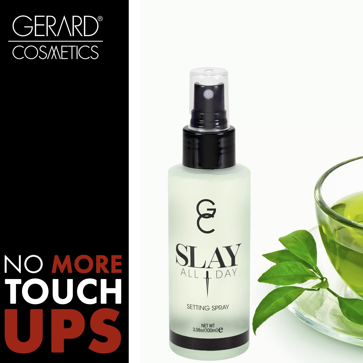 Gerard Cosmetics Slay All Day Makeup Setting Spray | Green Tea Scented | Matte Finish With Oil Control | Cruelty Free, Long Last