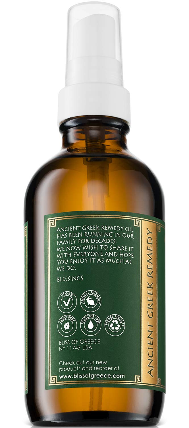 Unscented Organic Face And Body Oil Made Of Olive, Almond, Jojoba, Grapeseed, Sunflower, And Vitamin E Oil For Sensitive Dry Ski