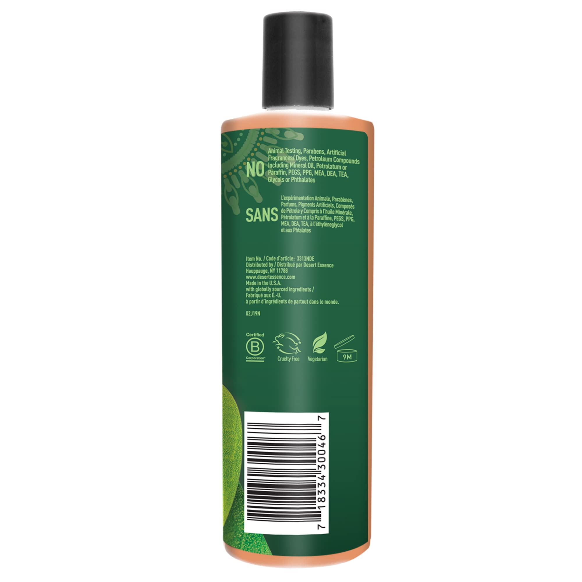 Desert Essence Tea Tree Oil Replenishing Shampoo, 12.7 Fl Oz, Gluten Free, Vegetarian, Non-Gmo, Paraben Free - Moisture Replenis