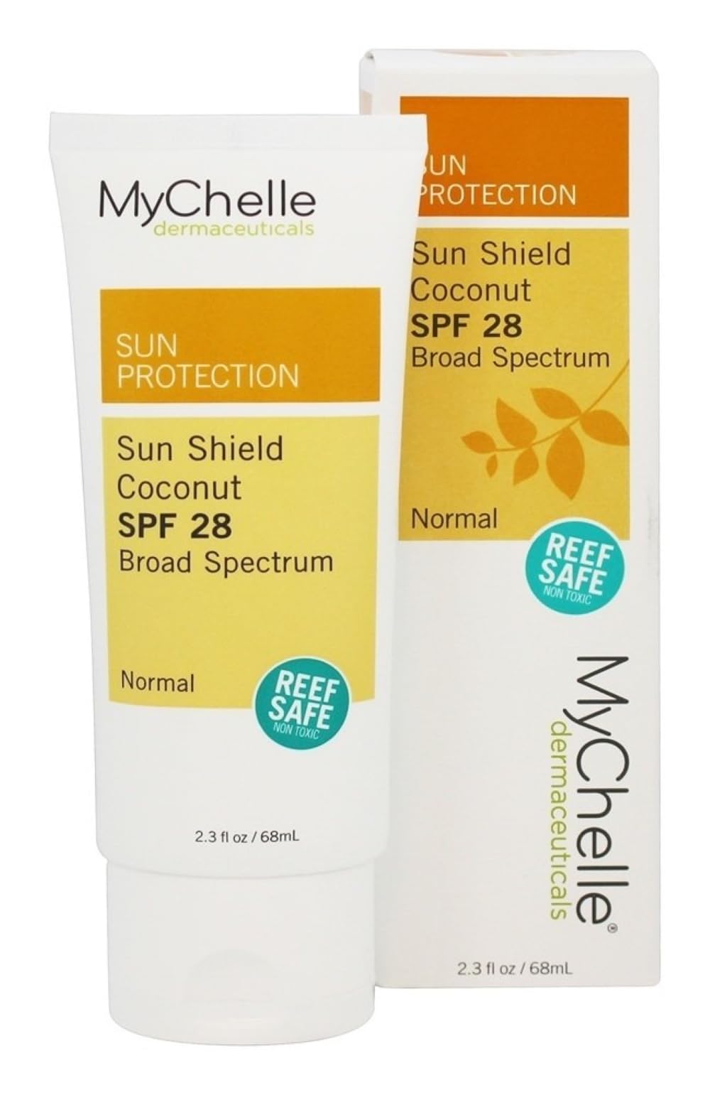 Mychelle Dermaceuticals Sun Shield Spf 28 Coconut (2.3 Fl Oz) - Soothing Reef Safe Sunscreen With Vitamin E And Aloe - Travel Si
