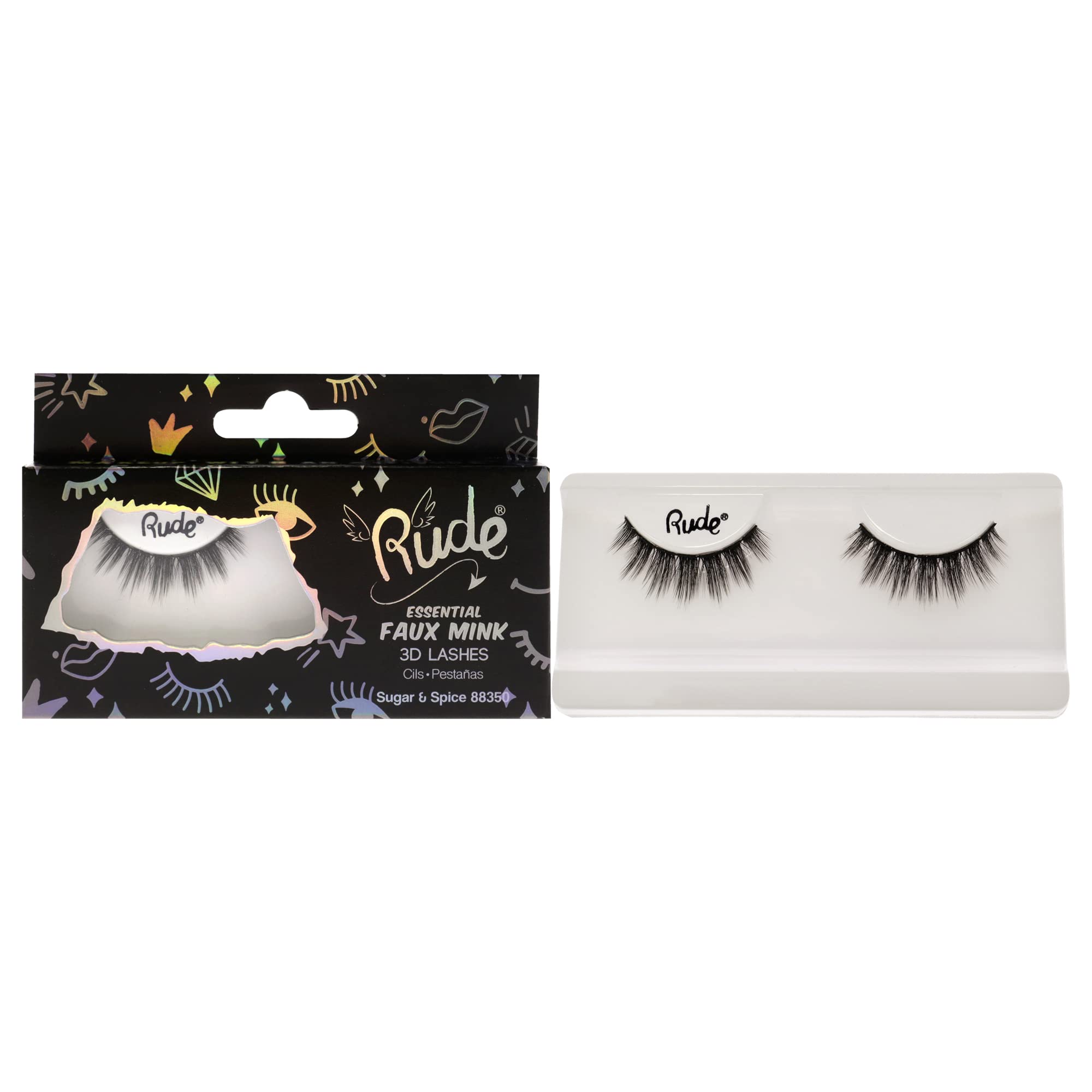 Rude Essential Faux Mink 3D Lashes(D0102H2Br9A)