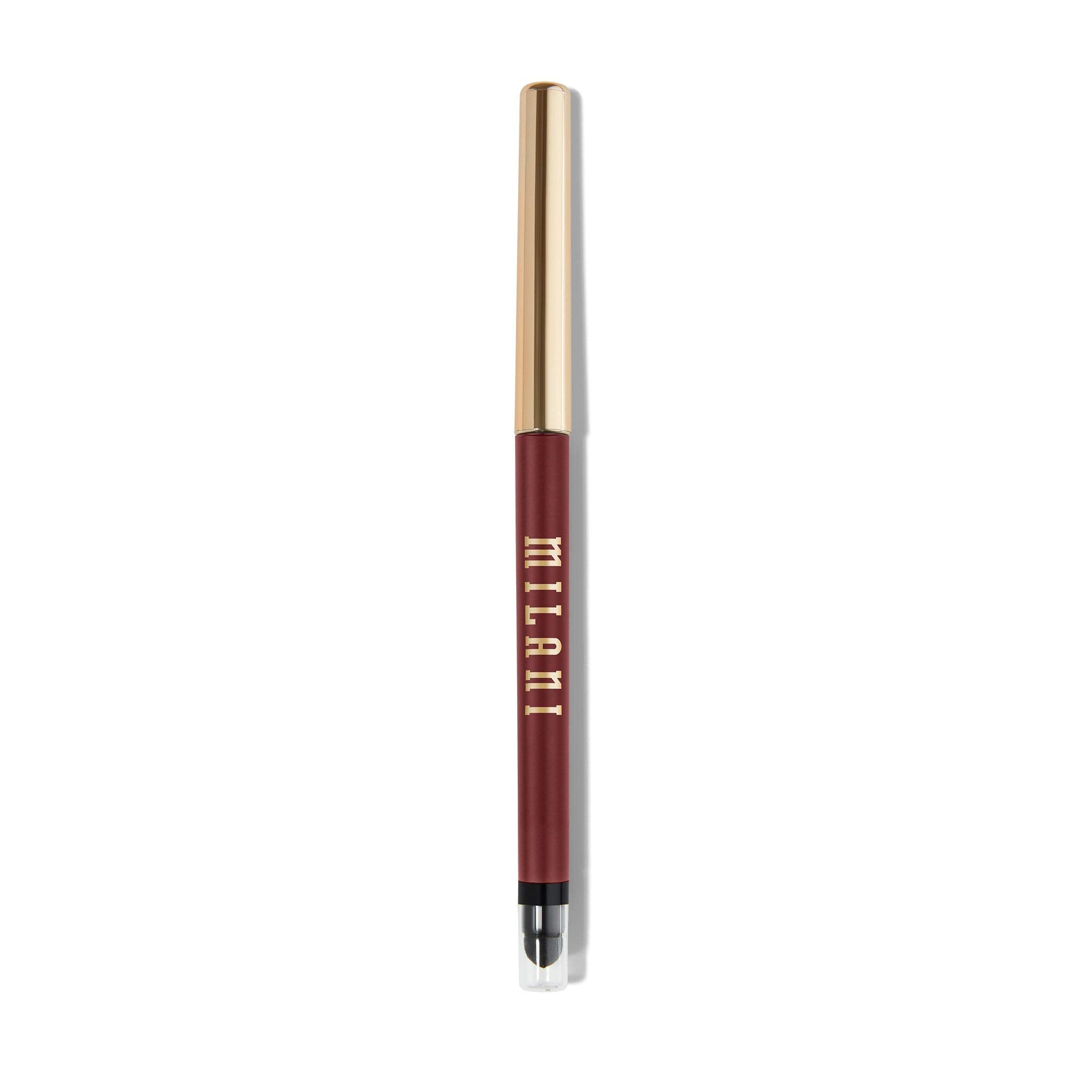 Milani Stay Put Eyeliner - Picante (0.01 Ounce) Cruelty-Free Self-Sharpening Eye Pencil with Built-In Smudger - Line & Define Ey