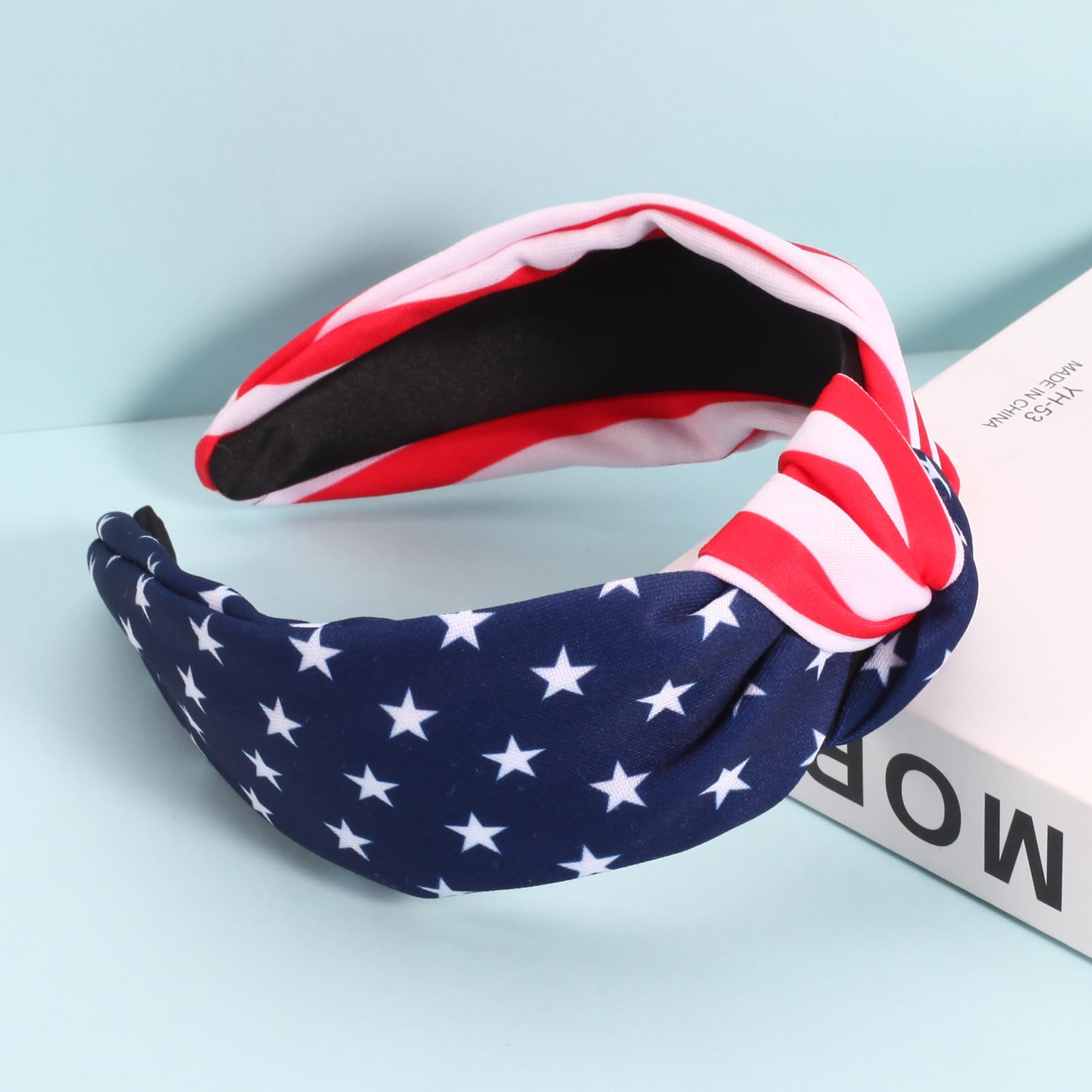Ardorchid American Flag Headbands For Women Girls Patriotic Independence Day 4Th Of July Headband Usa Red White And Blue Star Ha