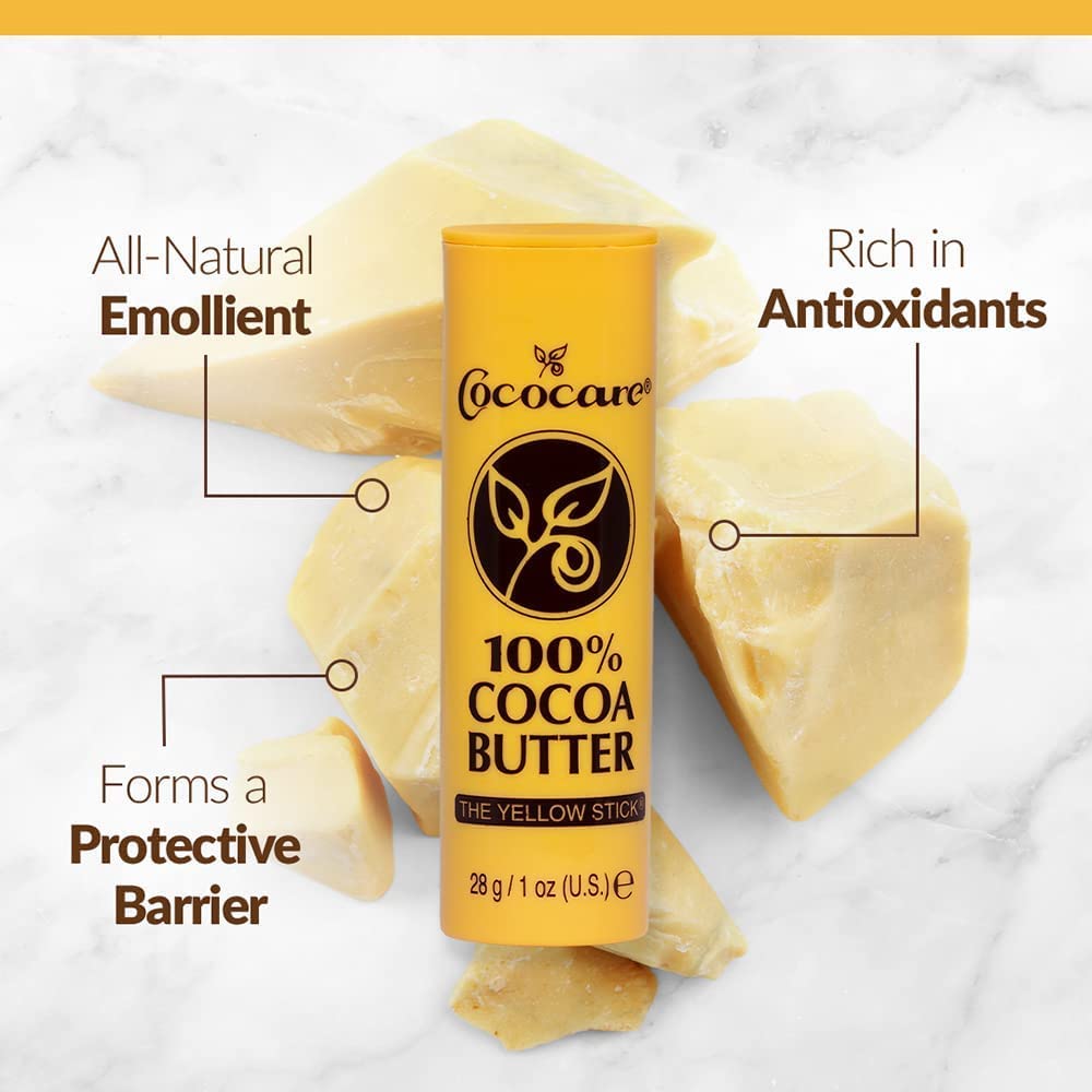 Cococare Coco Cocoa Butter Stick, Stock 100% 1 Oz, 8 Pack