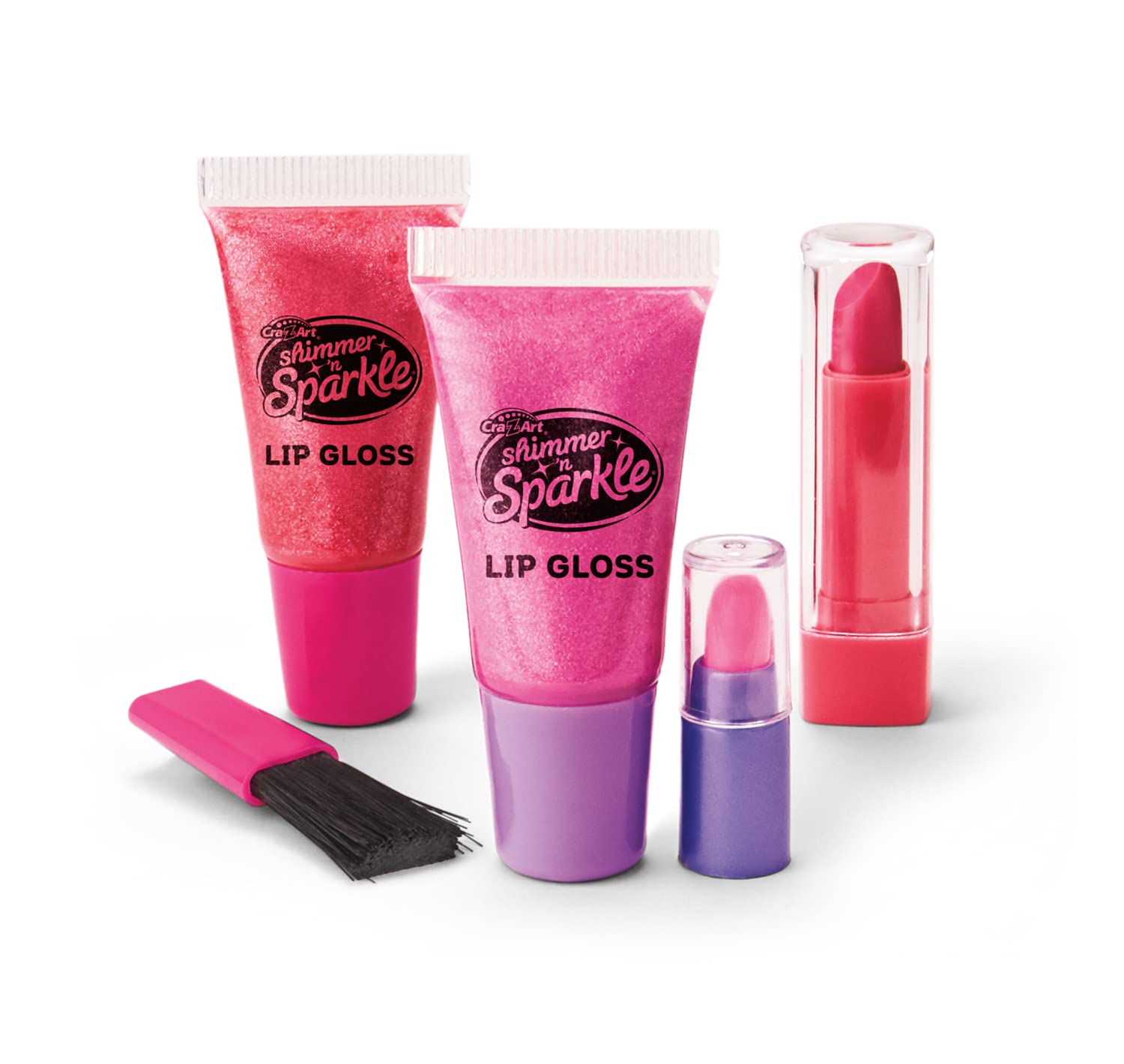Shimmer 'n Sparkle Glitter Makeover Studio Beauty Kit - All-in-One Beauty for Eye, Cheeks and Lips for Ages 8 and Up