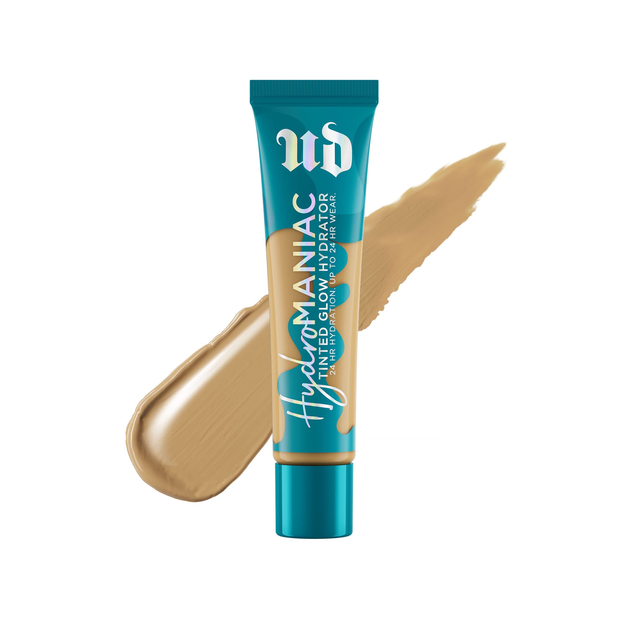 Urban Decay Hydromaniac Dewy Foundation (50 Medium Warm), Hydrating Tinted Moisturizer for Dry Skin, Buildable Medium Coverage, 
