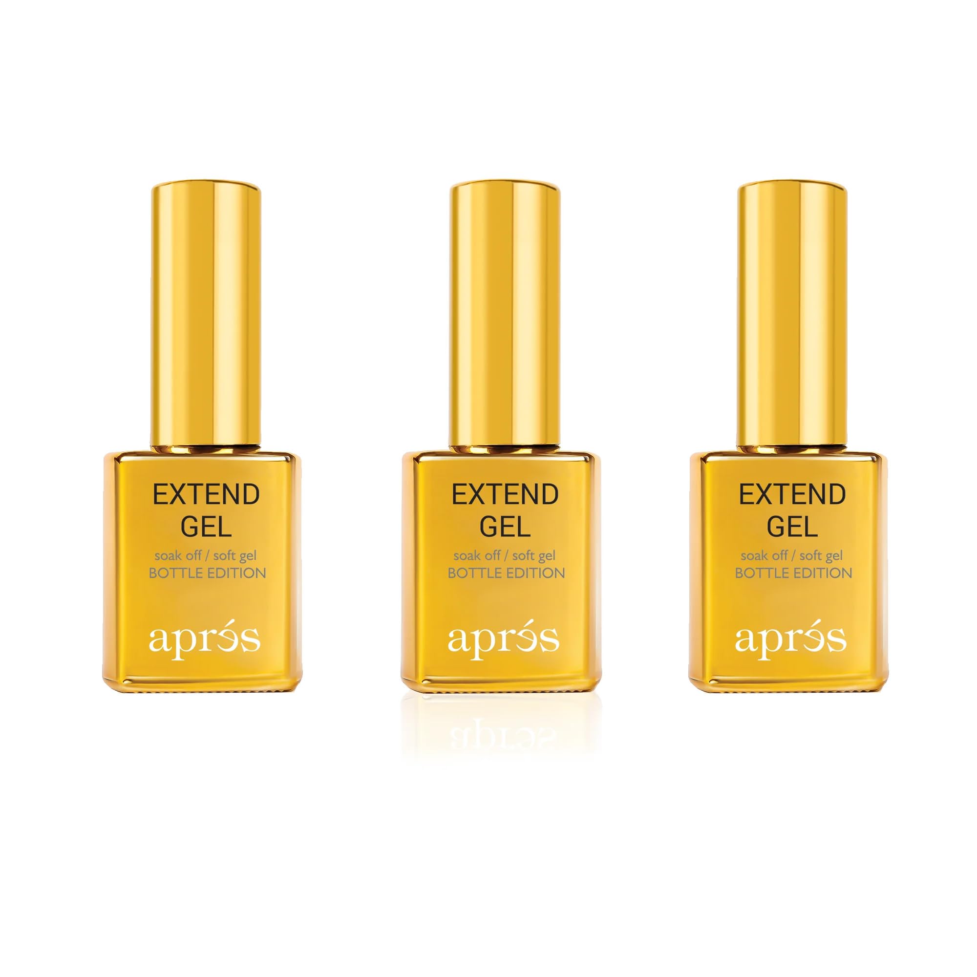 Apres Extend Gel Soak Off/Sof Gel, Gel-X Tips Adhesive 15ml / 0.5oz (Pack Of 3)