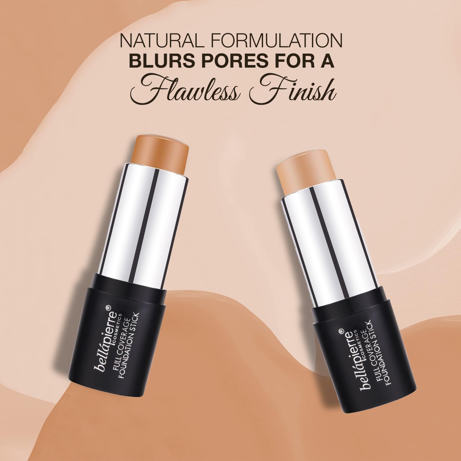Bellapierre Mineral Foundation Stick | Full Coverage Matte Finish | Cruelty Free | Non-Toxic And Paraben Free | Compact Tube - 0