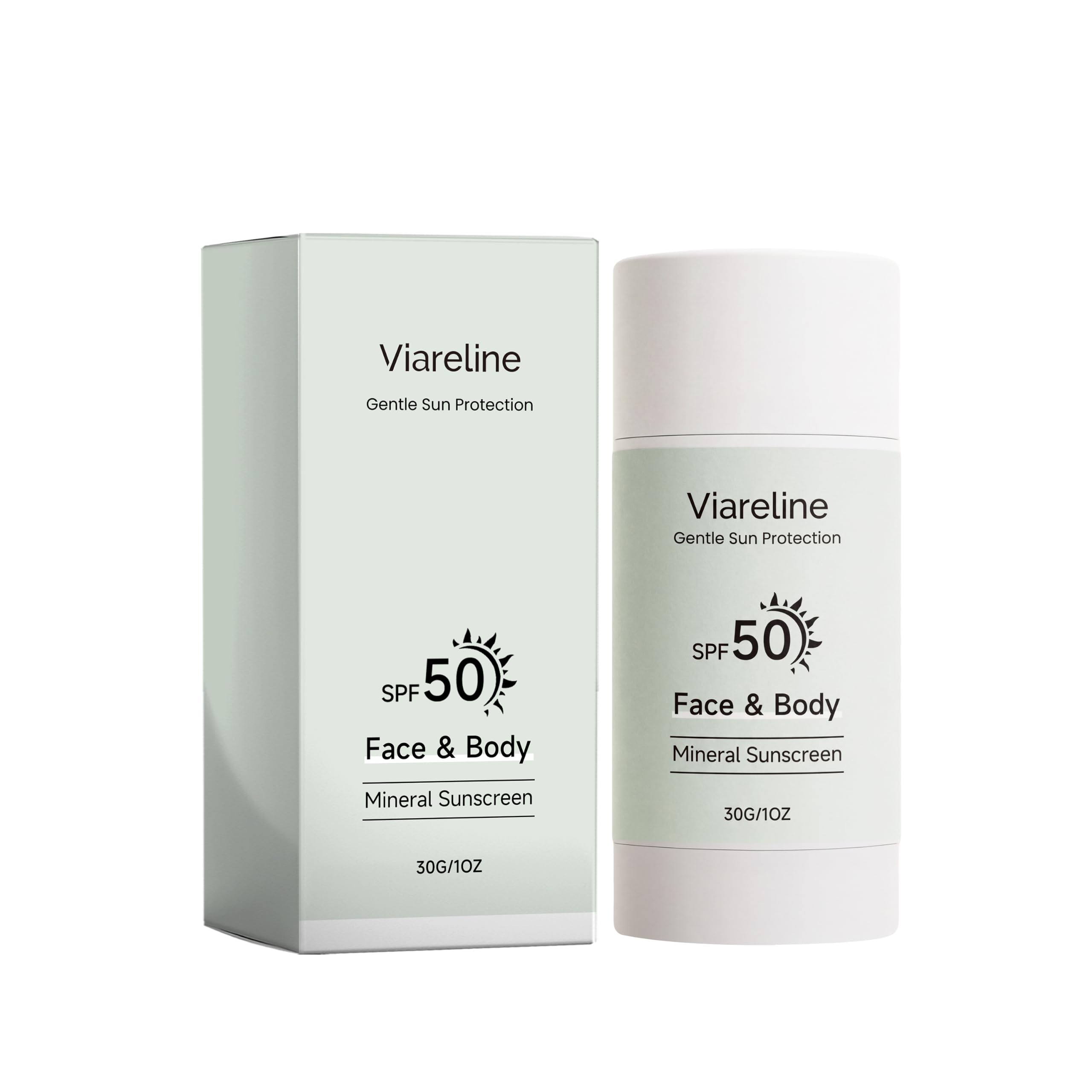 Viareline Face & Body Mineral Sunscreen Stick SPF 50, 30g