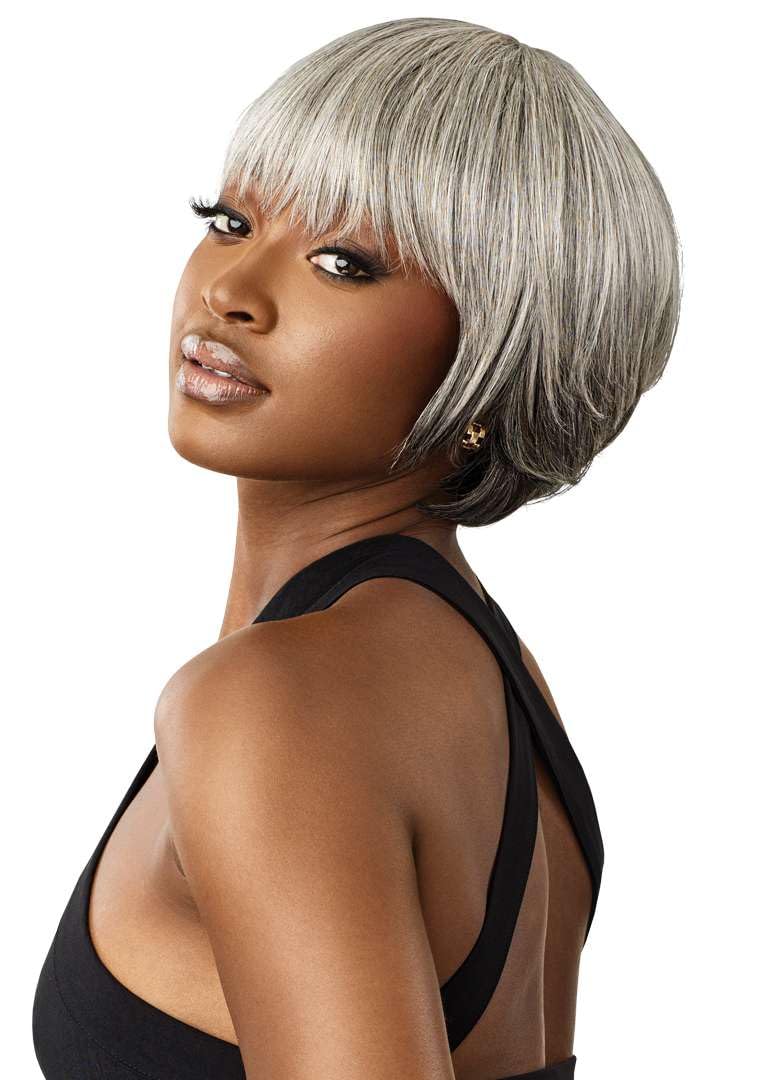 Outre Fab & Fly Full Cap Wig Gray Glamour - Human Hair - Muriel (OM280/34/44)