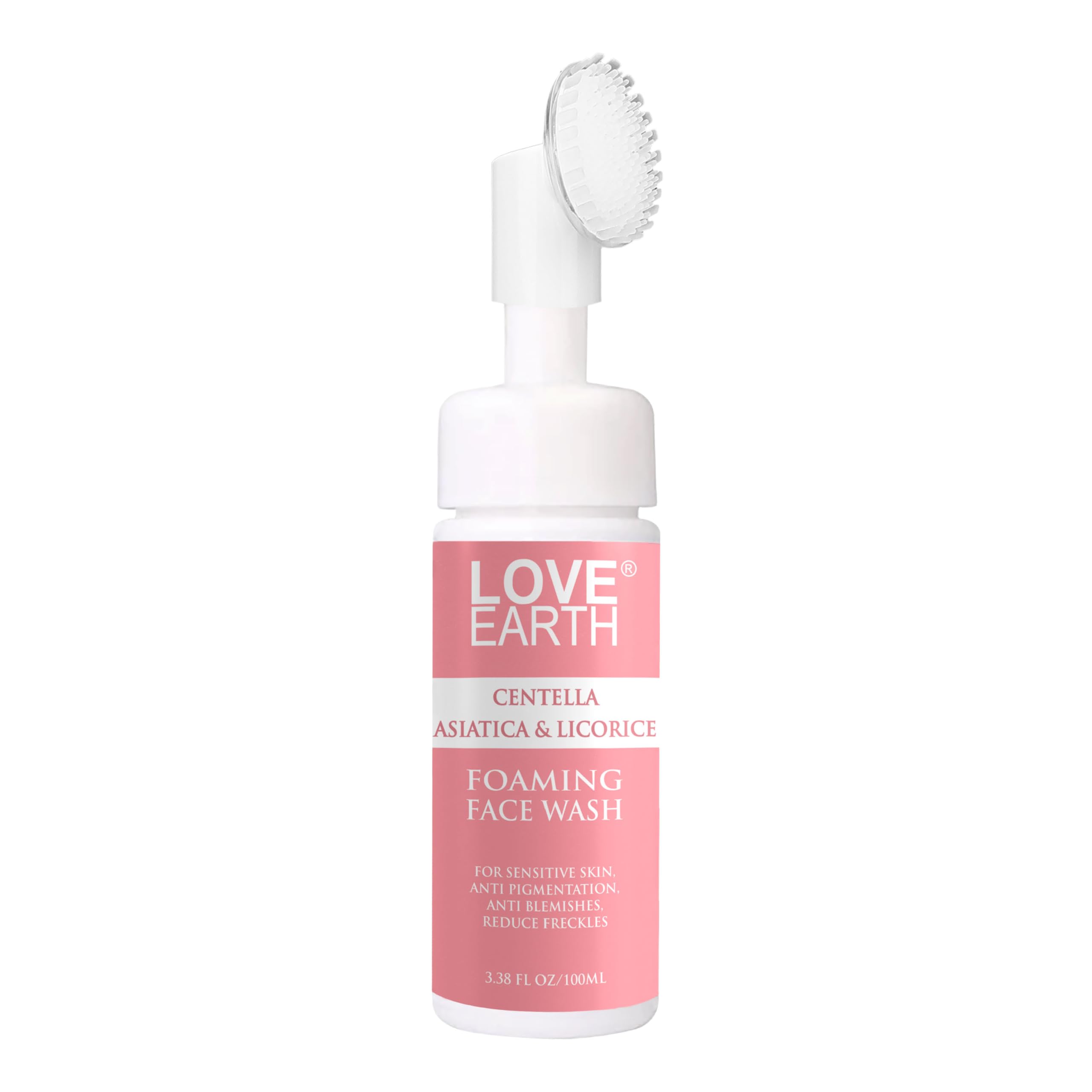 Love Earth Centella Asiatica & Licorice Foaming Face Wash For Sensitive Skin,Anti Pigmentation,Anti Blemishes,Reduce Freckles 10