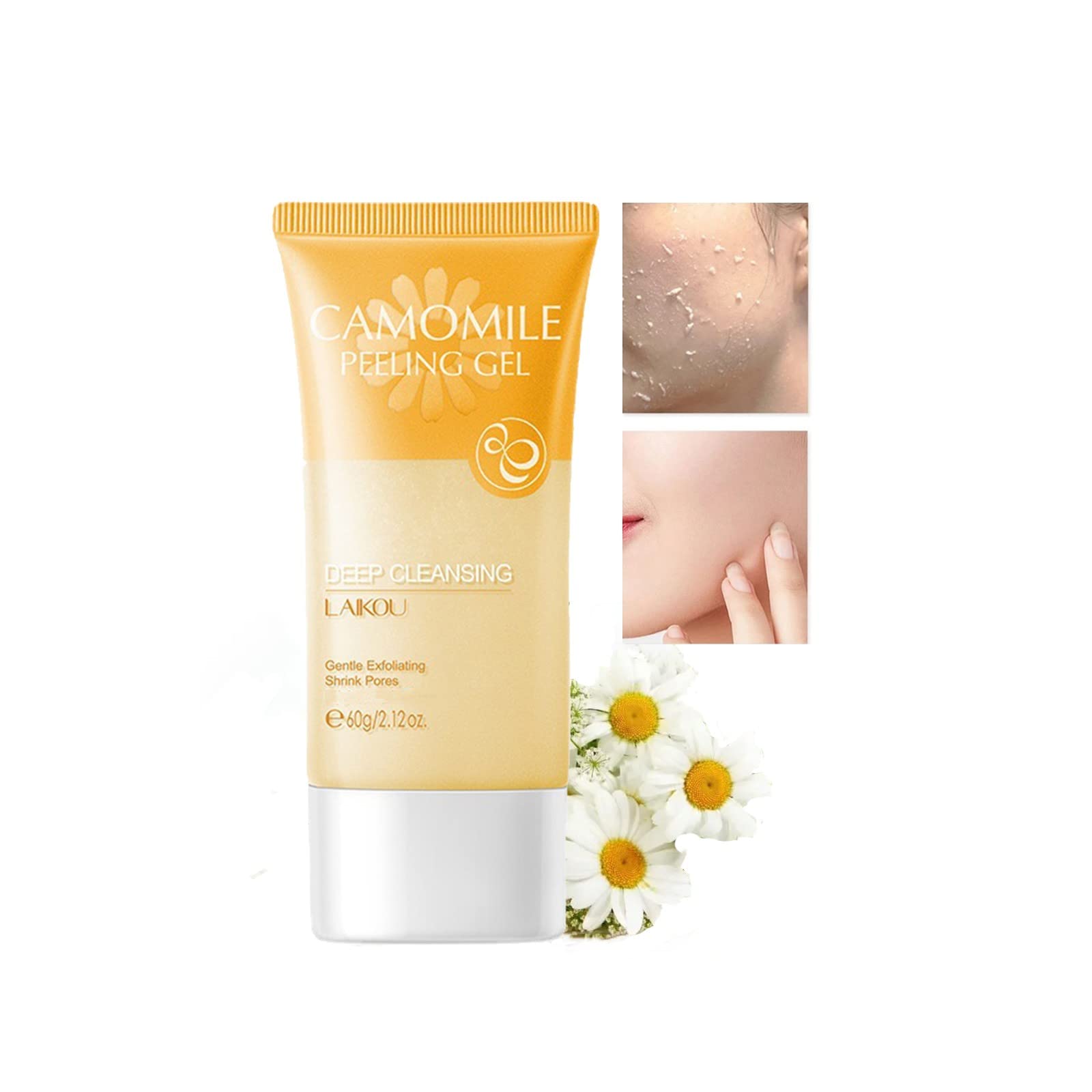 Chamomile Exfoliating Gel Deep Cleansing Pores Shrink Pores Gentle Exfoliation Tighten Moisturize Hydrating Repair Soothe Soften