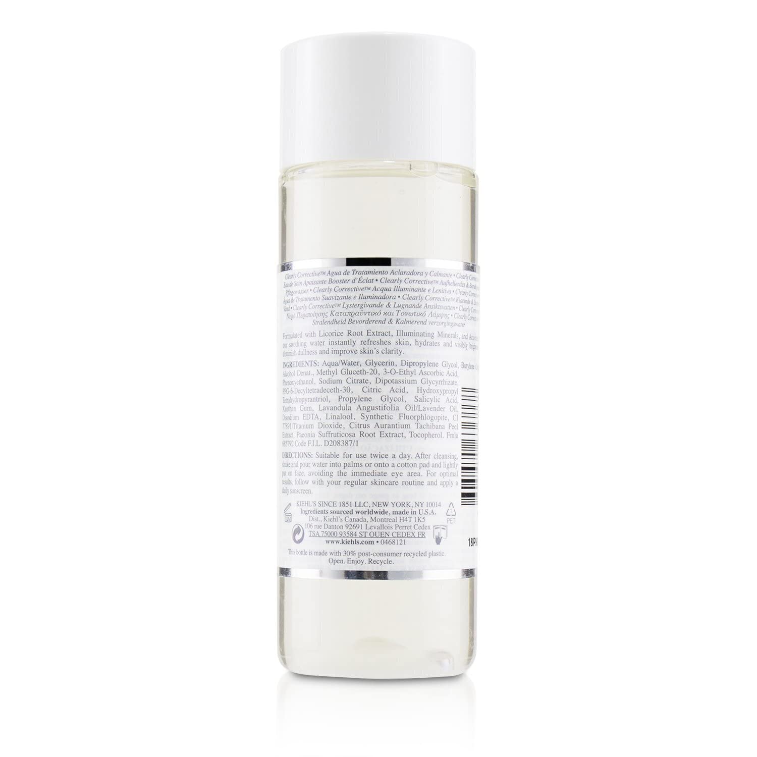 Kiehl'S Clearly Corrective Brightening & Soothing Treatment Water, Improves Skin Clarity, Refines Texture & Evens Skin Tone, Wit
