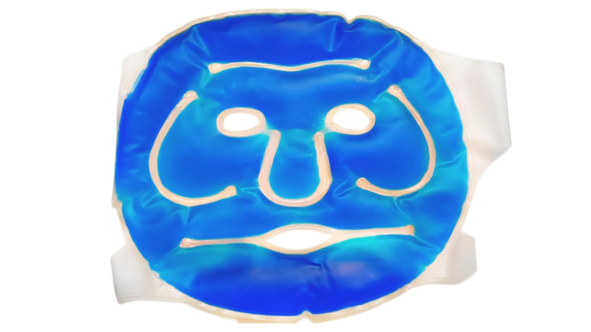 Rcsp Reusable Cooling Gel Face Mask With Adjustable Straps, Ice Pack Reduce Face Puff, Dark Circles, Gel Beads Hot Heat Cold Com